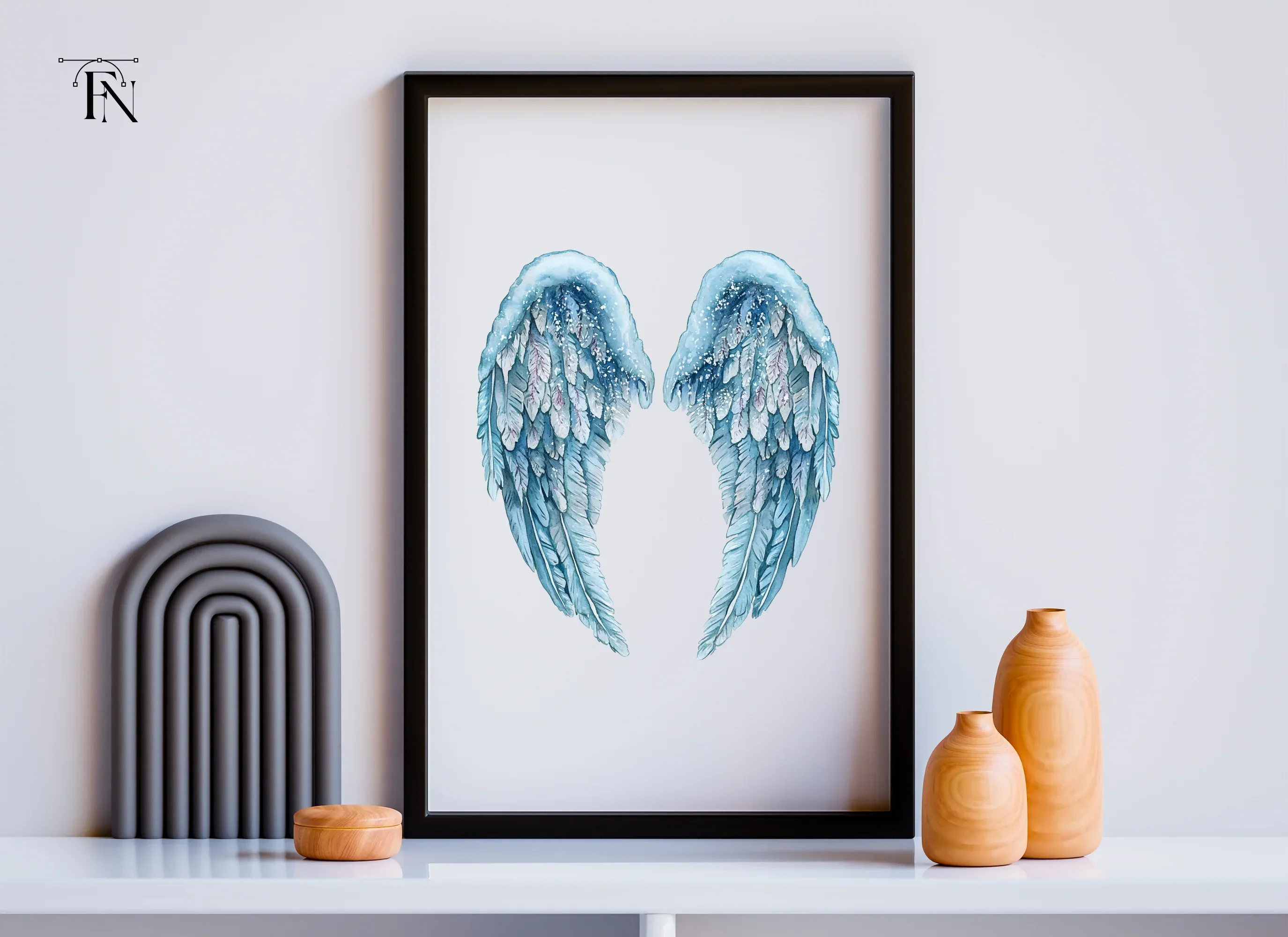 Winter Angel Wings Clipart Bundle - Image 6