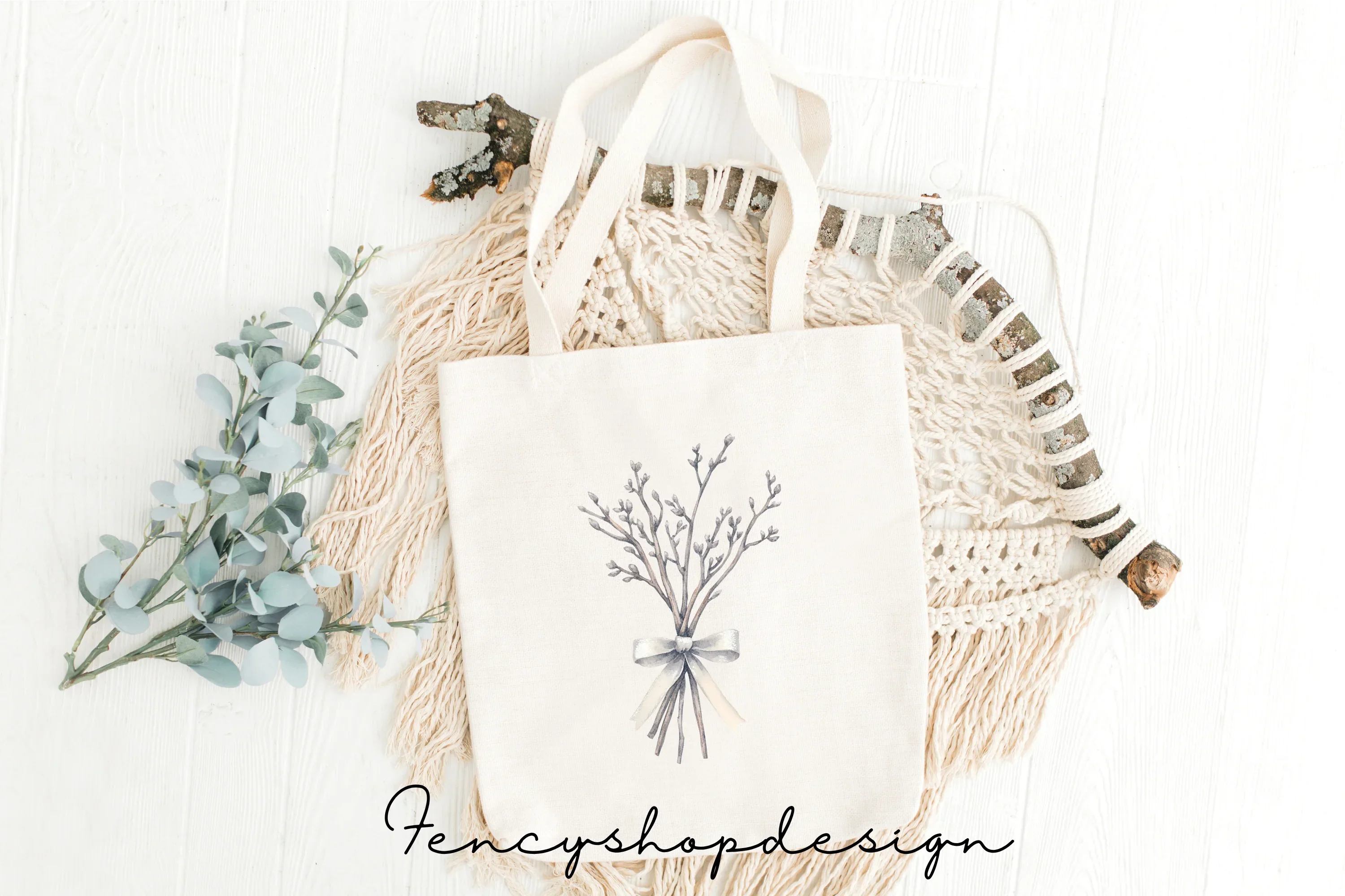 Winter Branches Clipart Bundle - Image 2