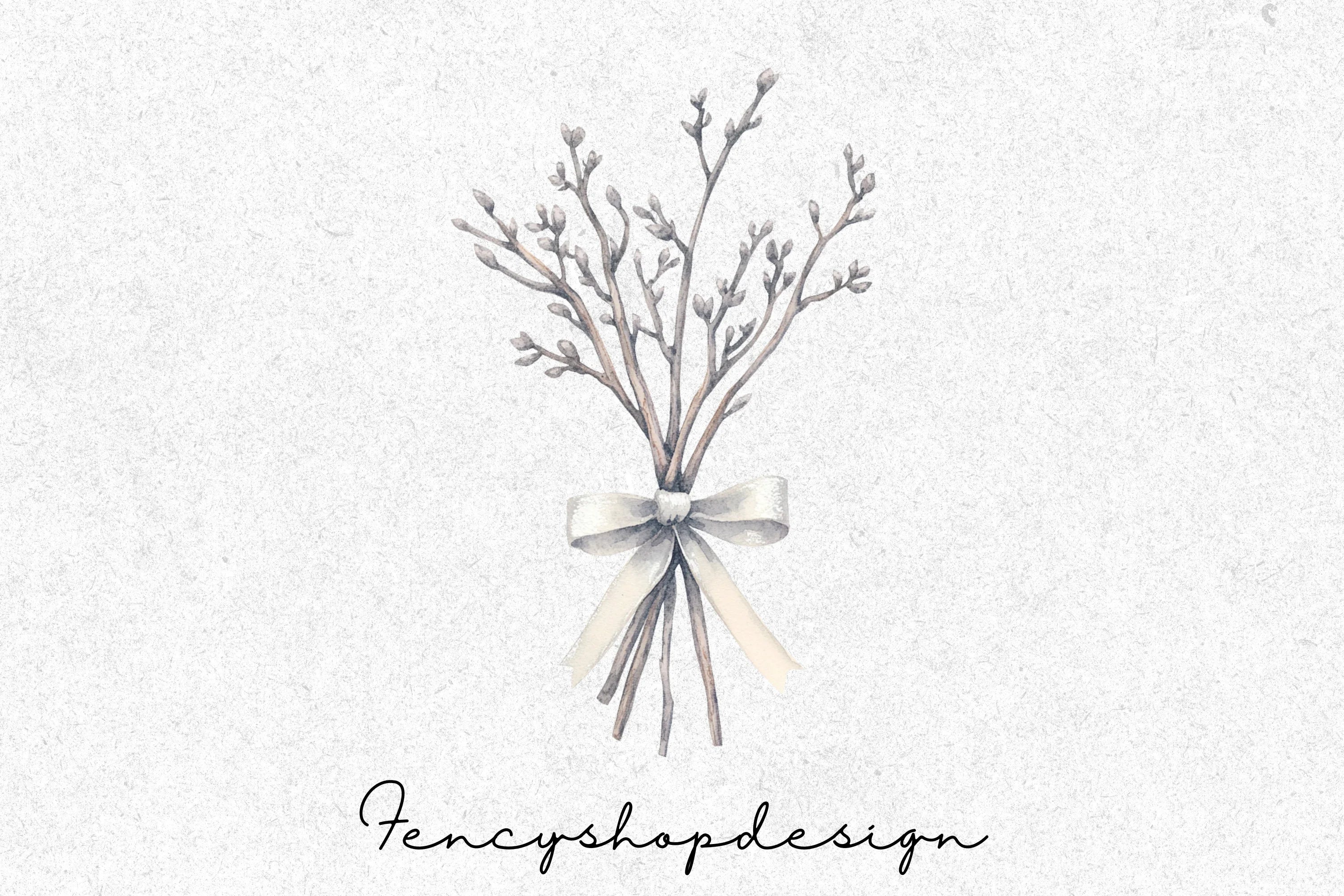 Winter Branches Clipart Bundle - Image 5