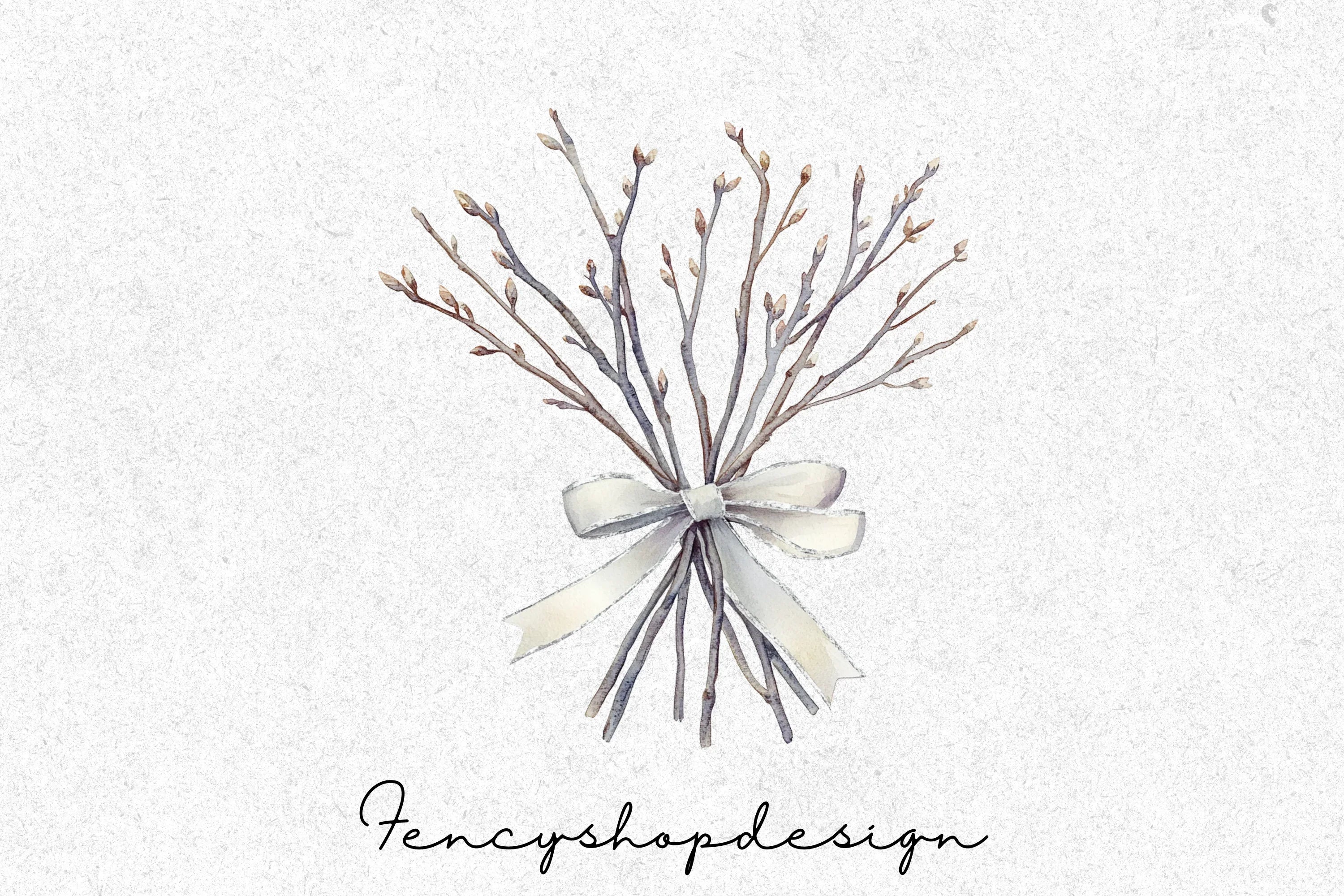 Winter Branches Clipart Bundle - Image 6