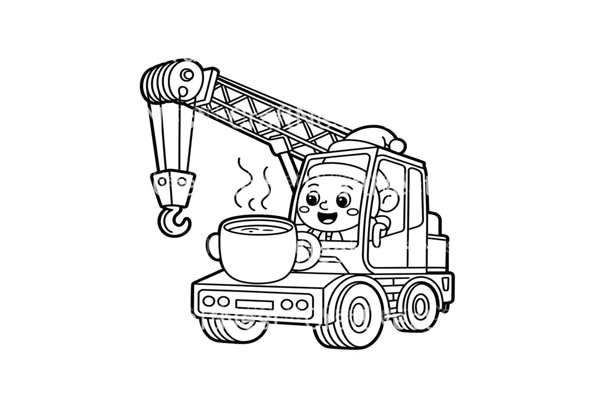 Winter Drink Construction Coloring Books - Image 4