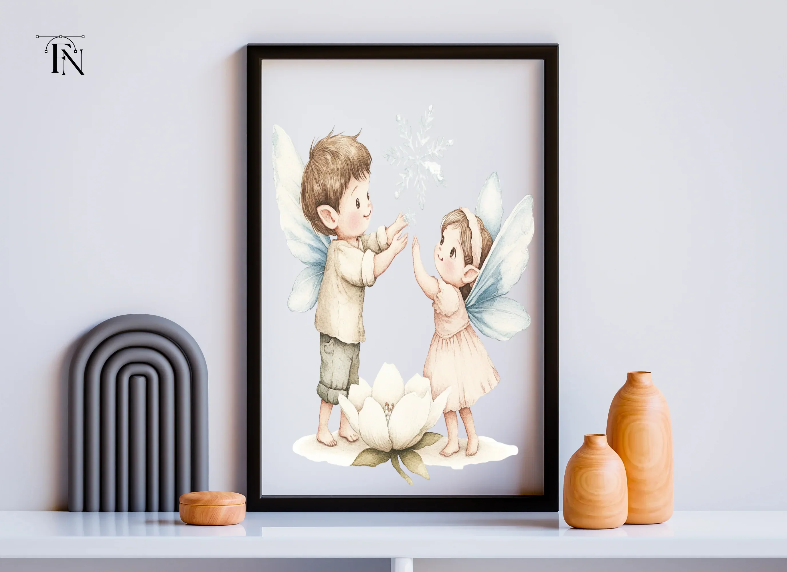 Winter Fairy Children Clipart Bundle - Image 6