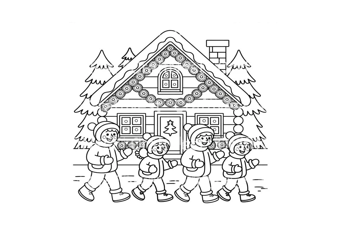 Winter Family Fun Coloring Books - Image 4