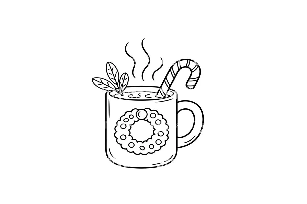 Winter Forest Sunrise Coloring Books - Image 2