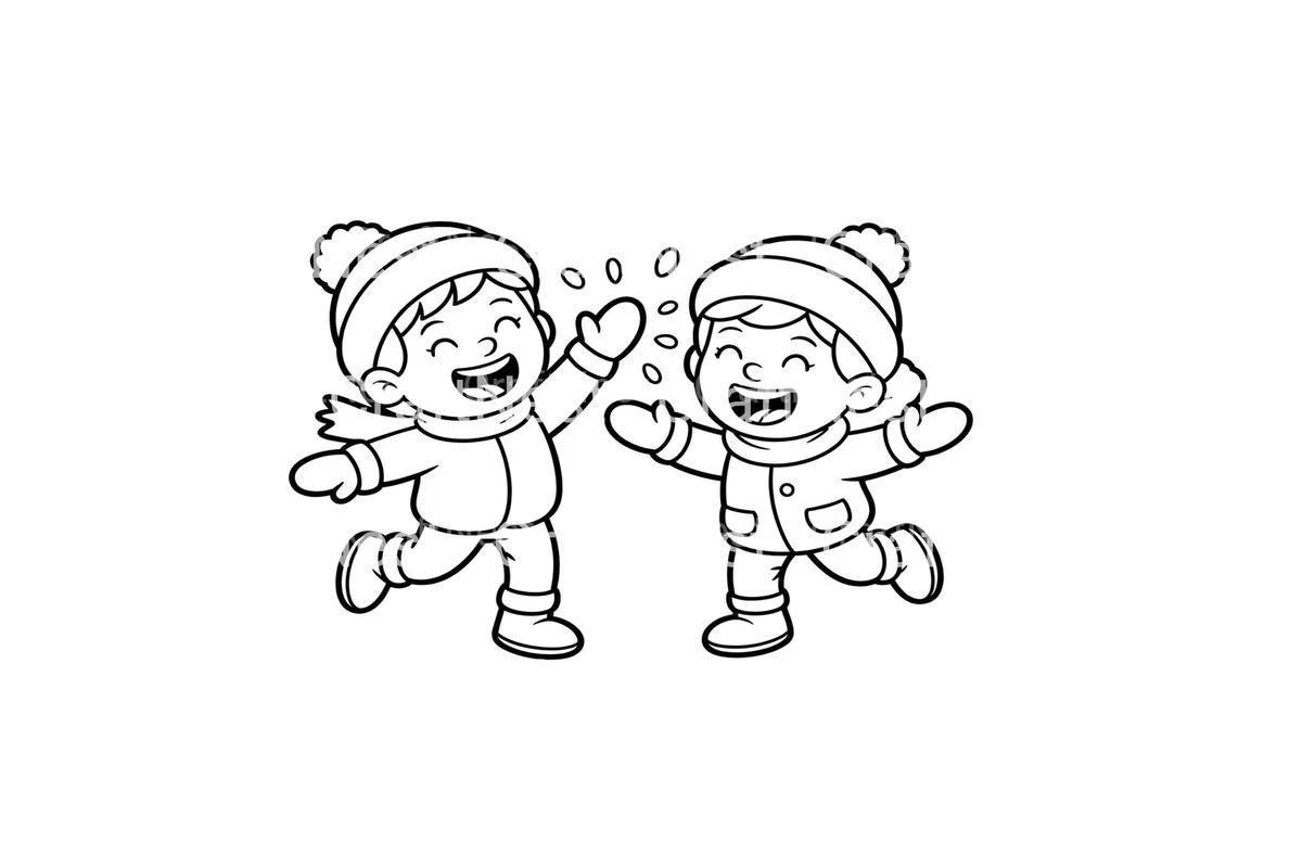 Winter Fun for Kids Coloring Books - Image 2