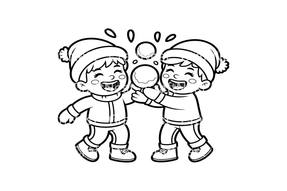 Winter Fun for Kids Coloring Books - Image 3