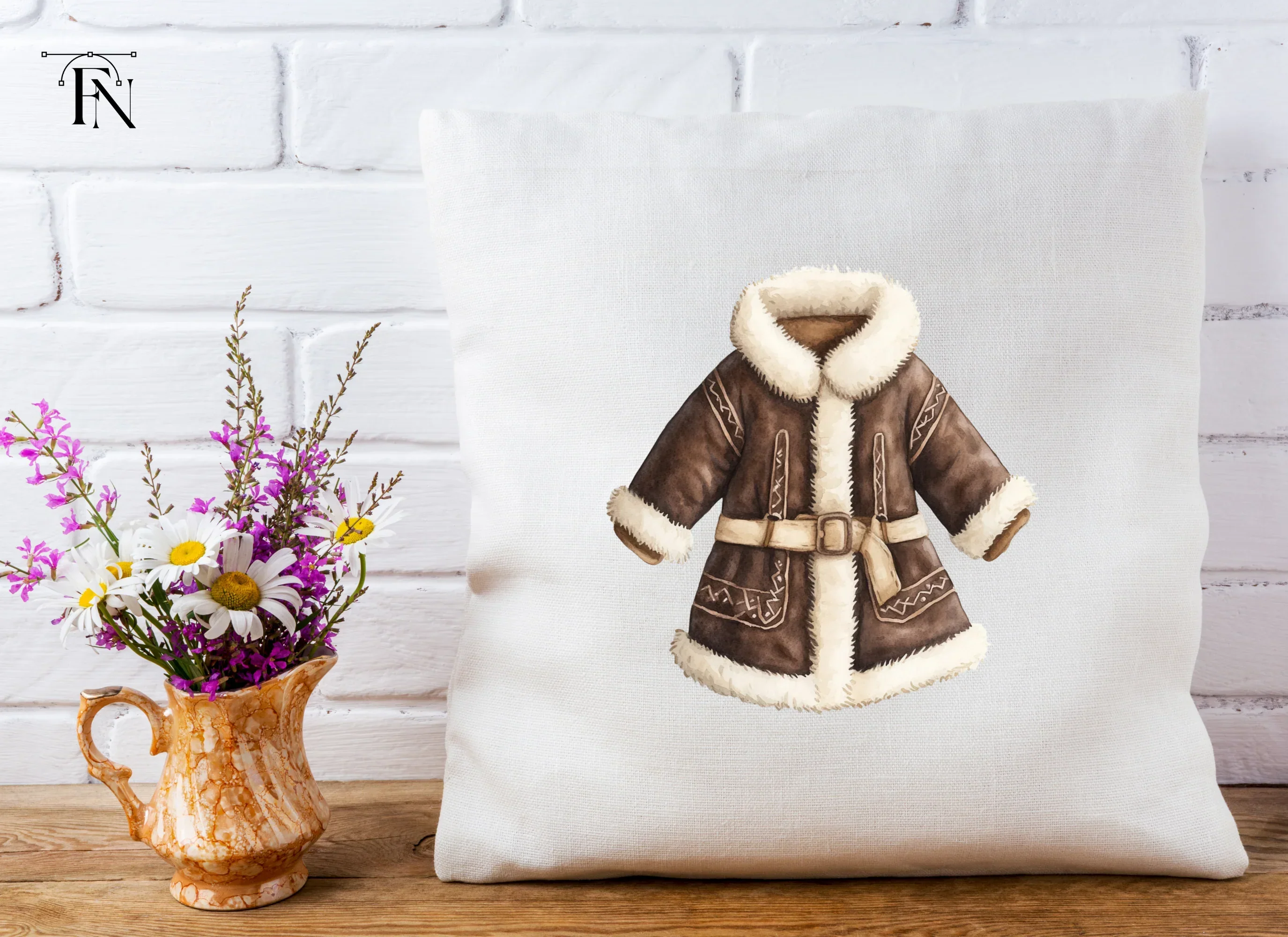 Winter Fur Coats Clipart Bundle - Image 5