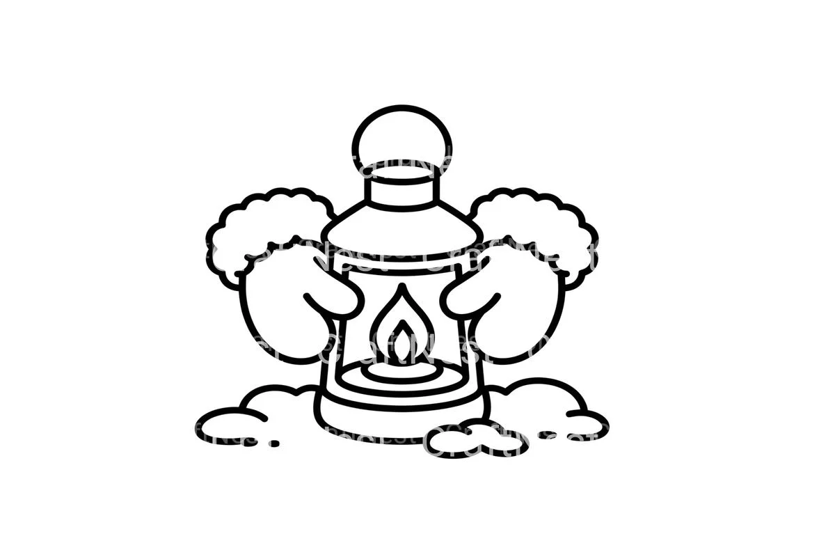 Winter Lantern and Mittens Coloring Books - Image 2