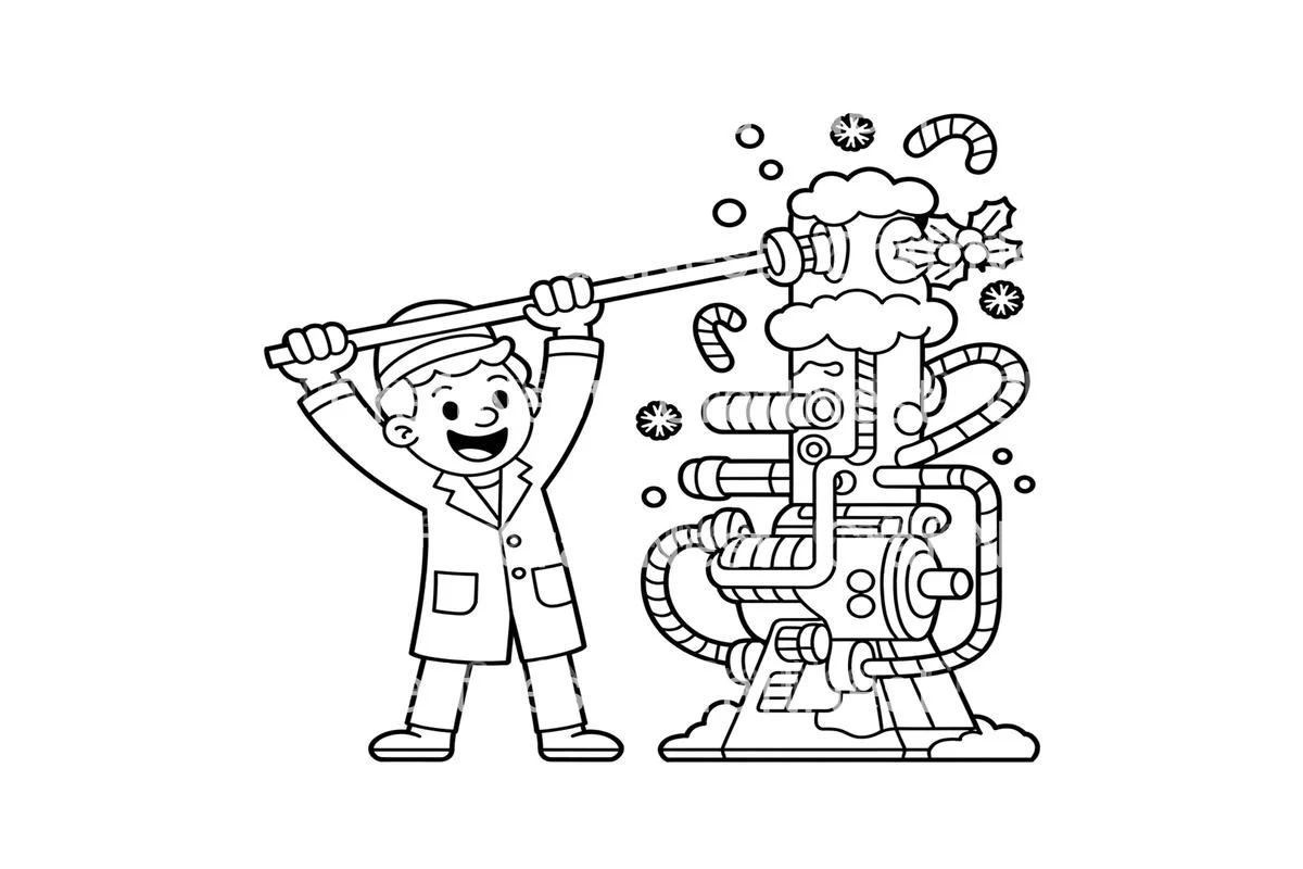 Winter Science Fun Coloring Books - Image 3