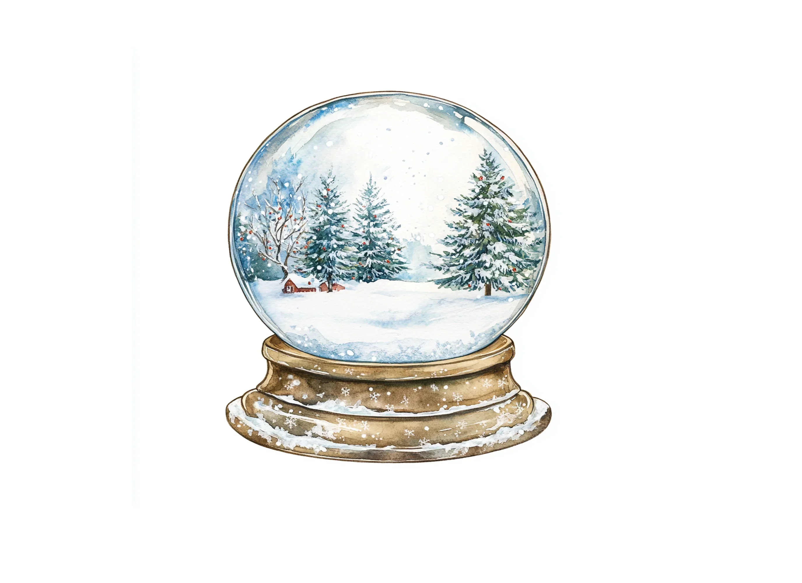 Winter Snow Globe Clipart Bundle - Image 2