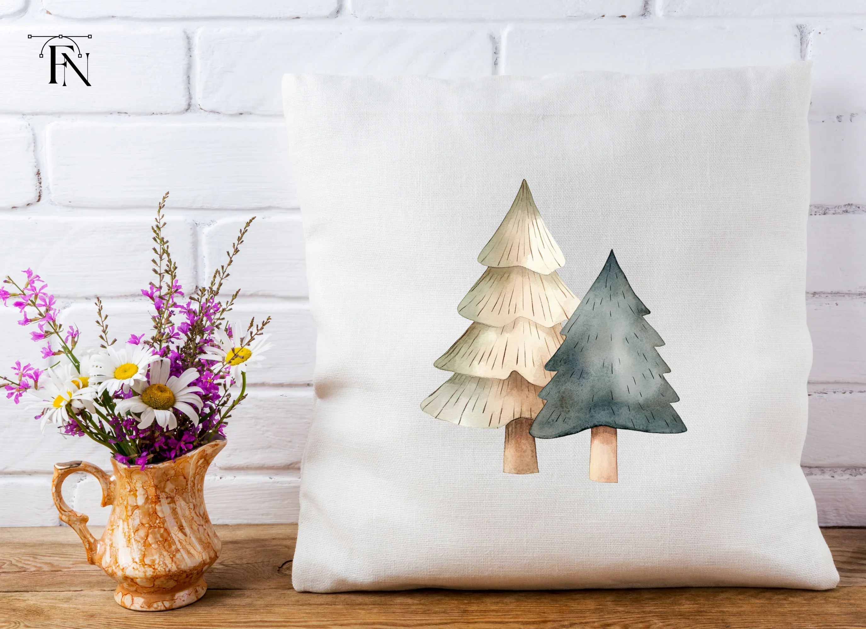 Winter Tree Clipart Bundle - Image 5
