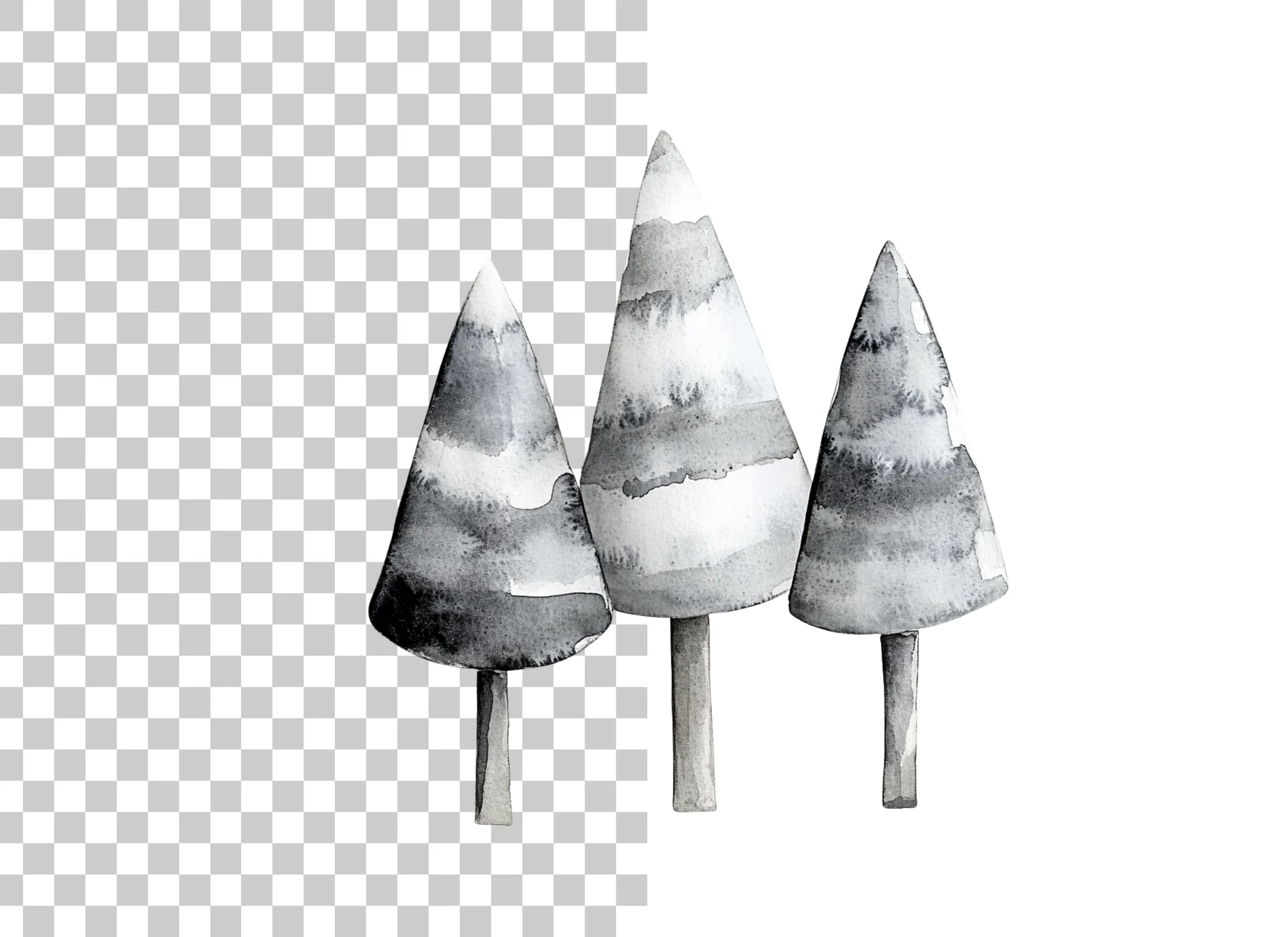 Winter Trees Clipart Bundle - Image 2