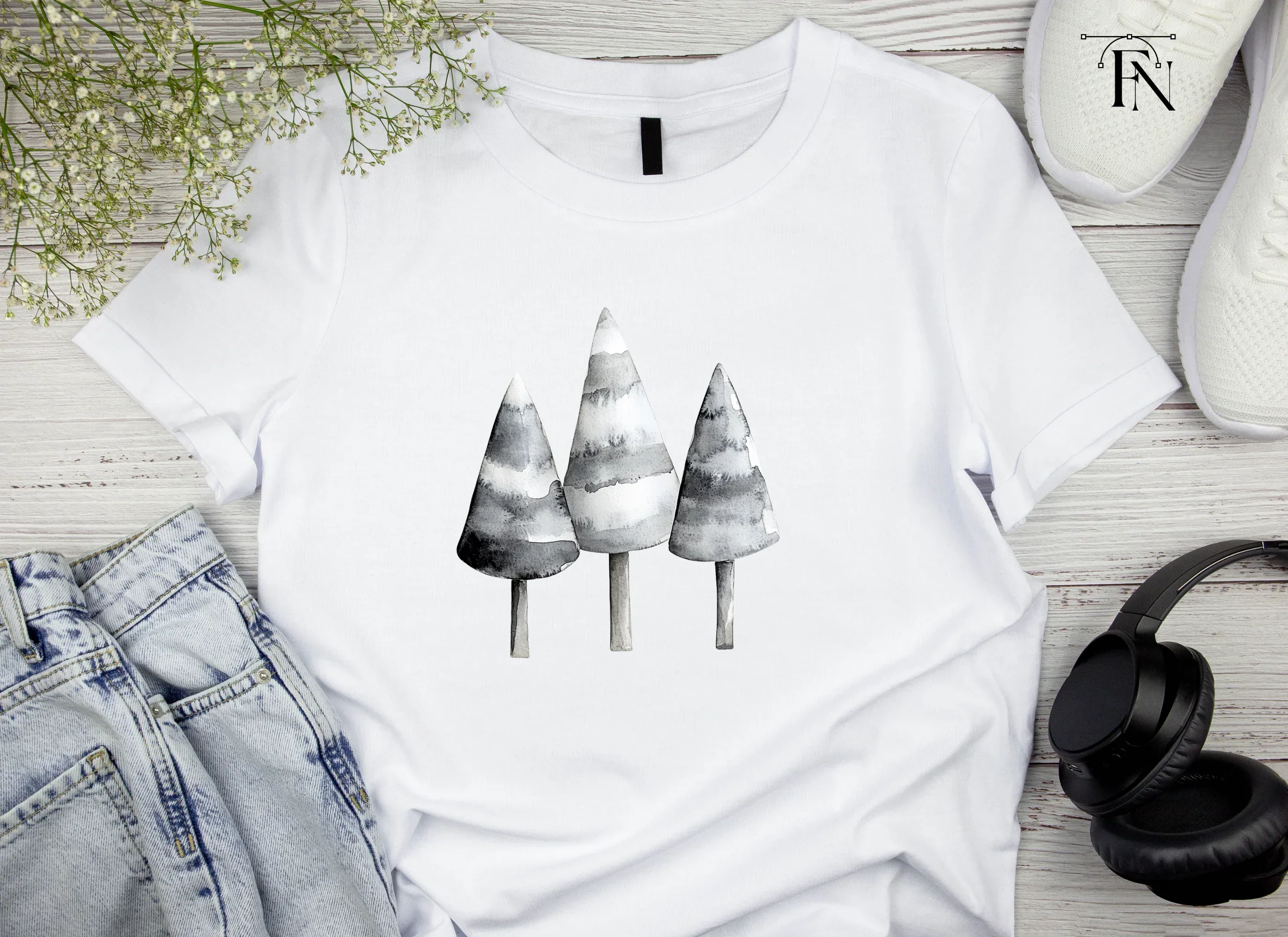 Winter Trees Clipart Bundle - Image 4