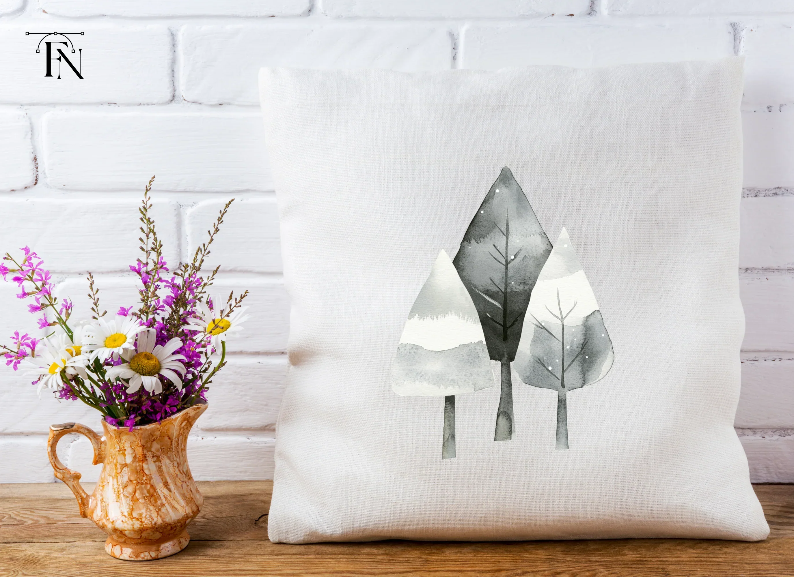 Winter Trees Clipart Bundle - Image 5