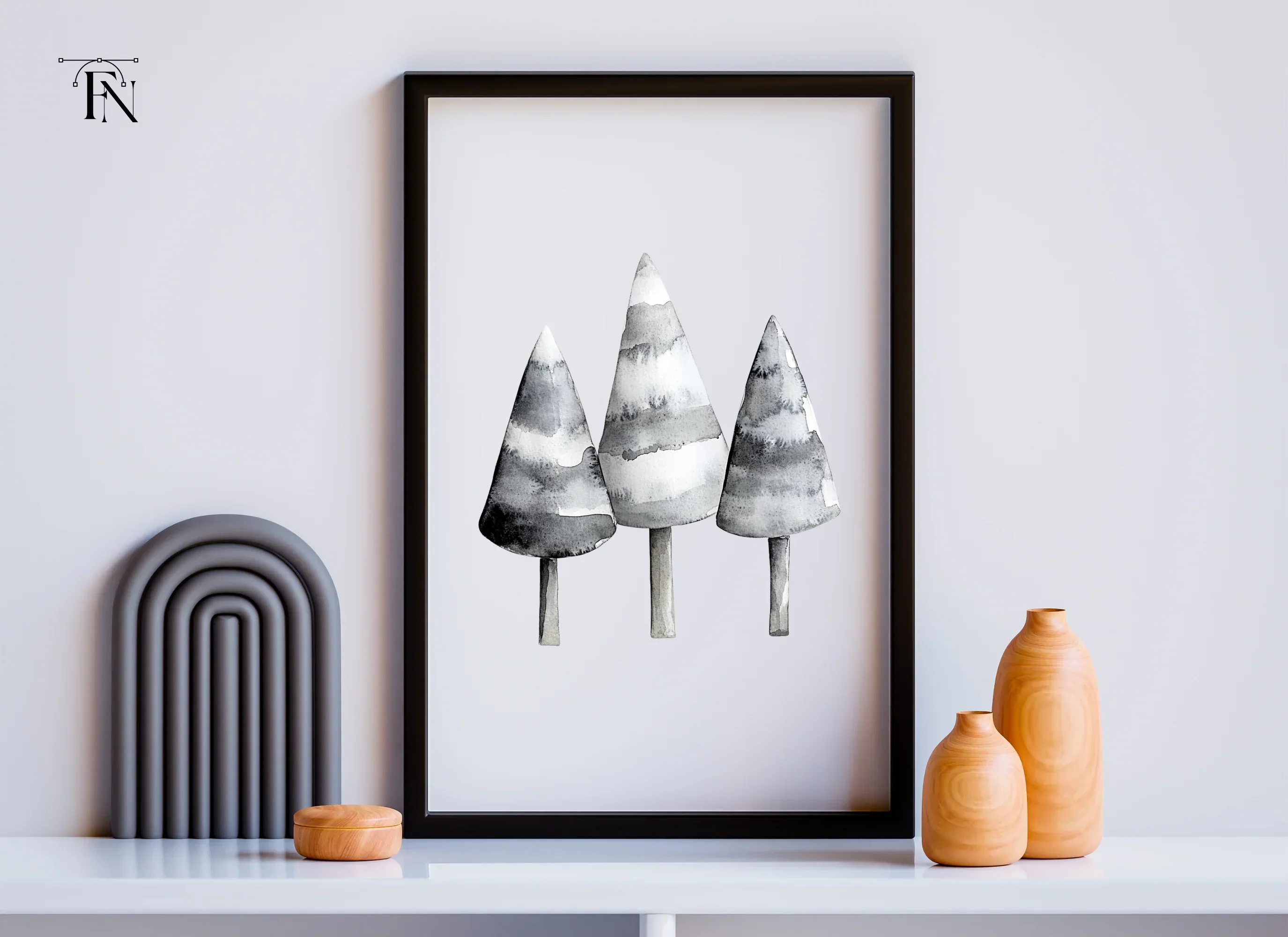 Winter Trees Clipart Bundle - Image 6