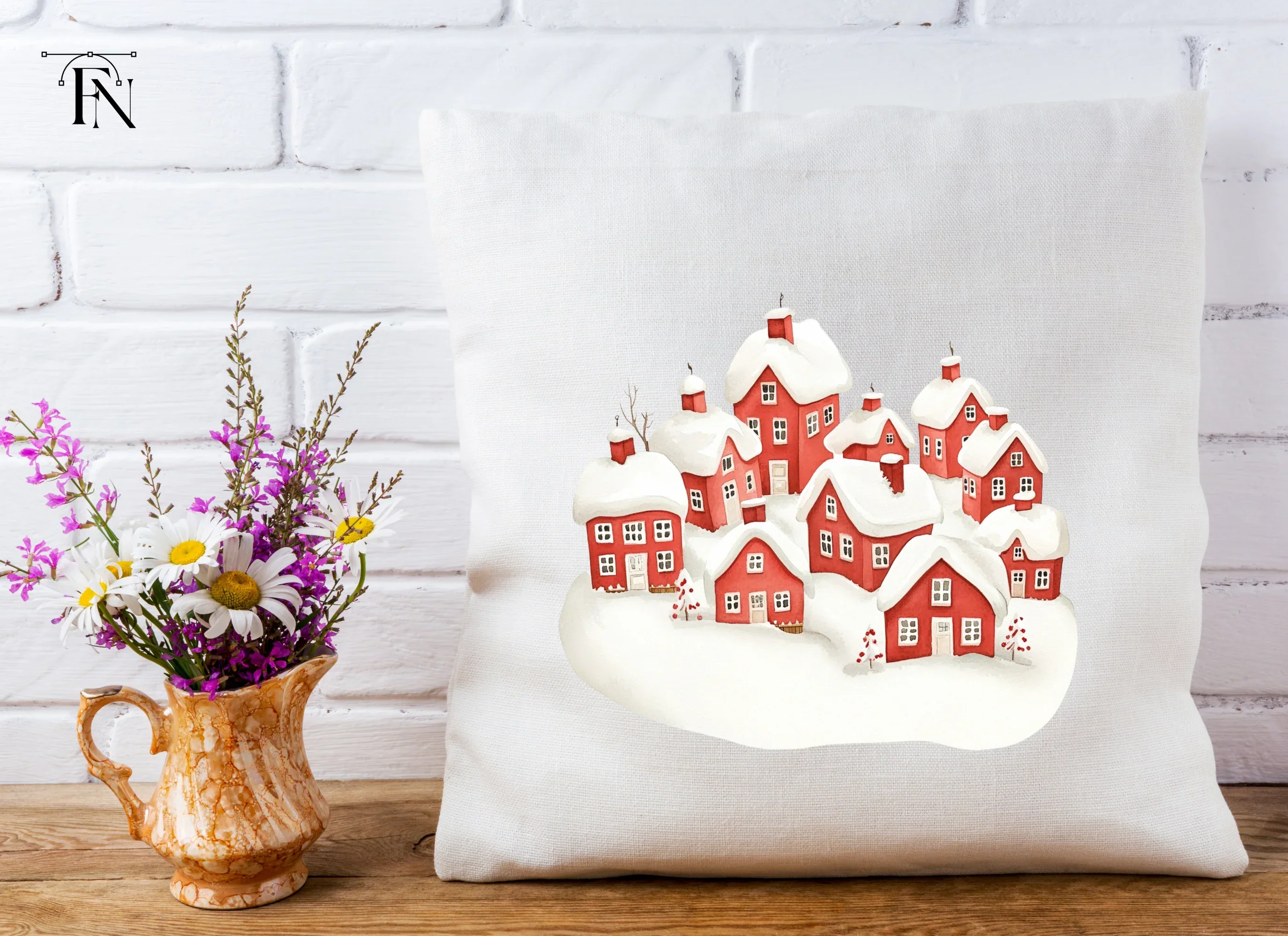 Winter Village Clipart Bundle - Image 4