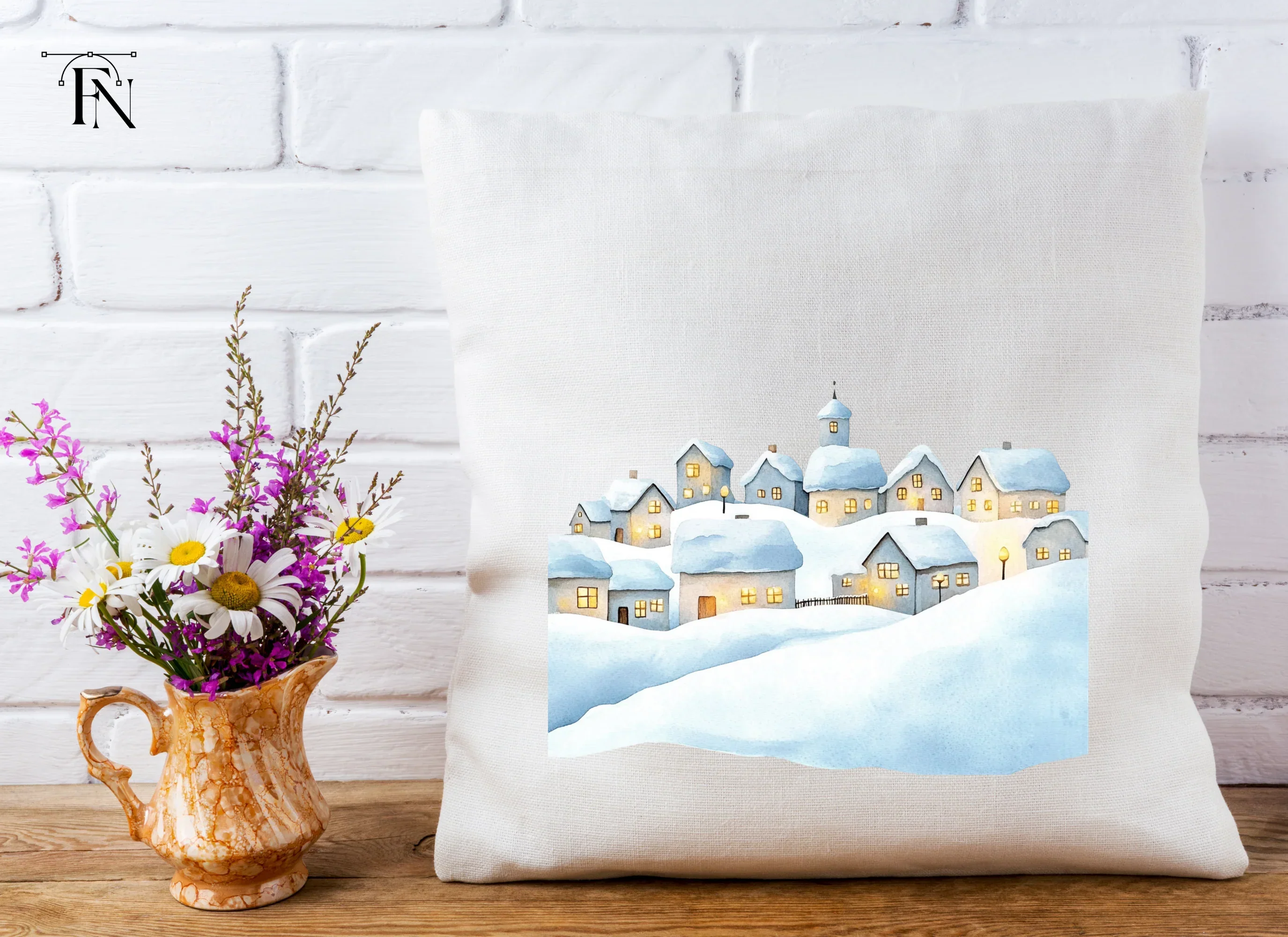 Winter Village Clipart Bundle - Image 3