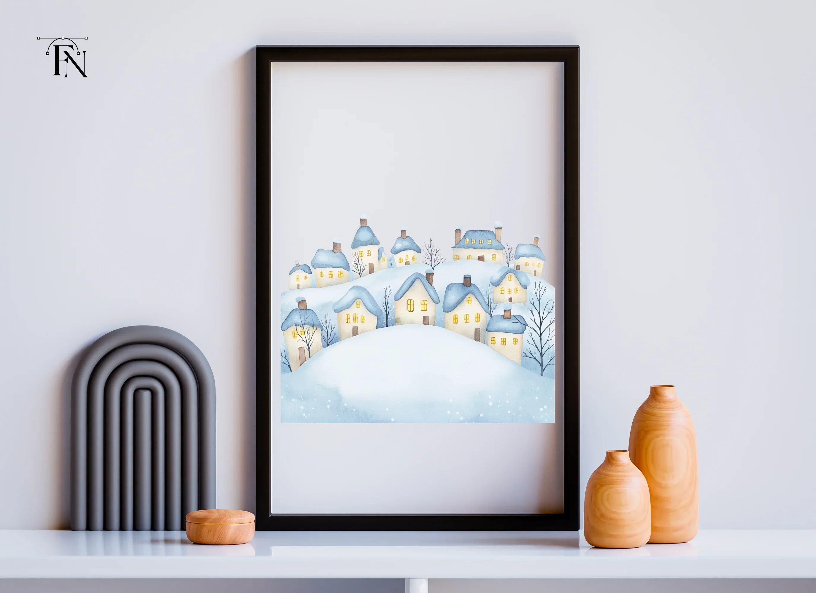 Winter Village Clipart Bundle - Image 4