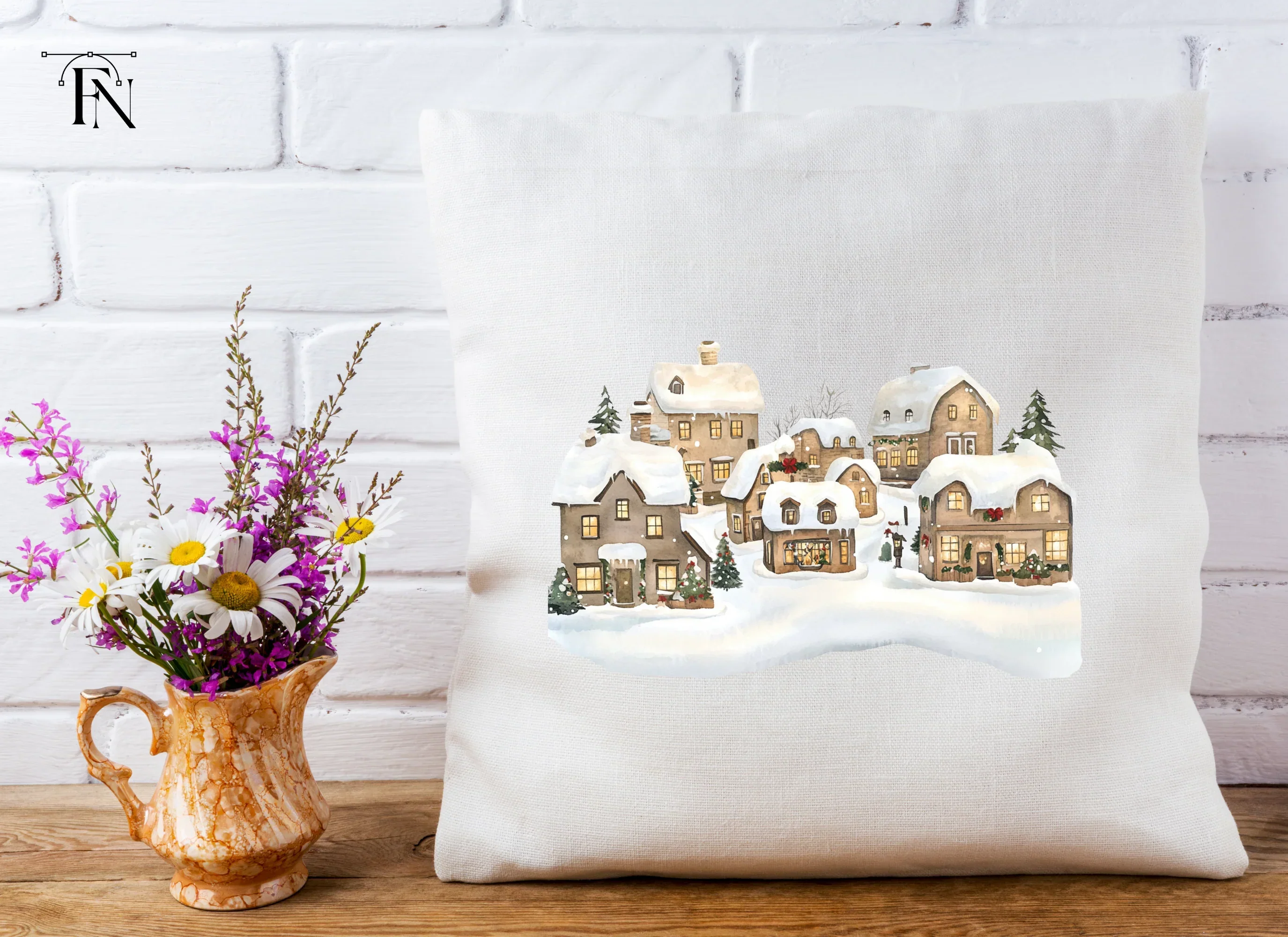 Winter Village Clipart Bundle - Image 3