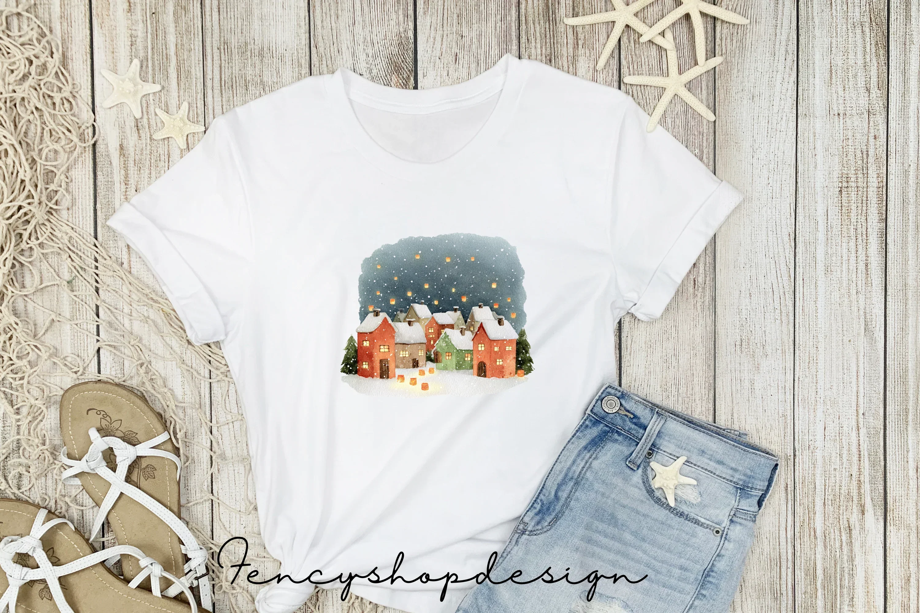 Winter Village Clipart Bundle - Image 5