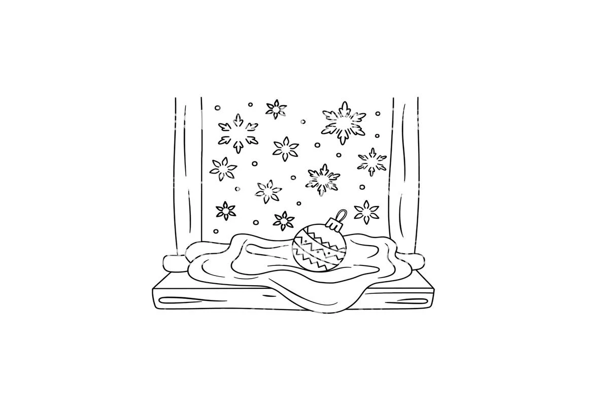 Winter Window Ornament Coloring Books - Image 2