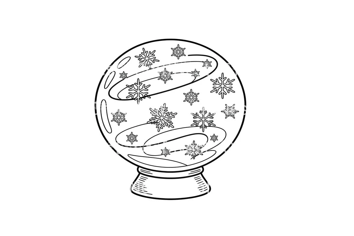 Winter Wonderland Snow Globe Coloring Books - Image 2