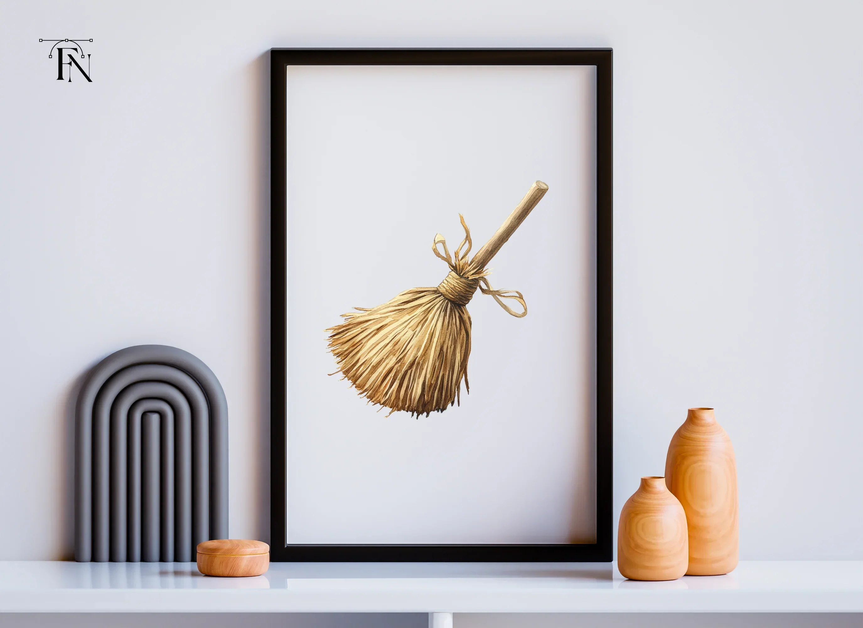Witch Broom Clipart Bundle - Image 6