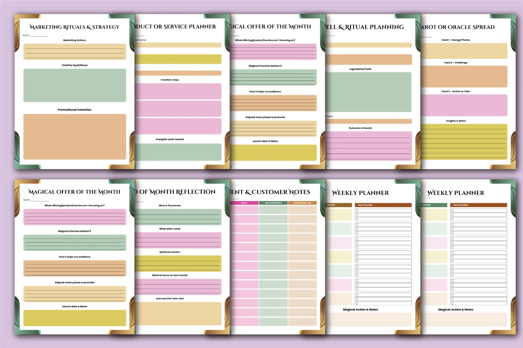 Witchcraft Business Mega Planner - Image 2
