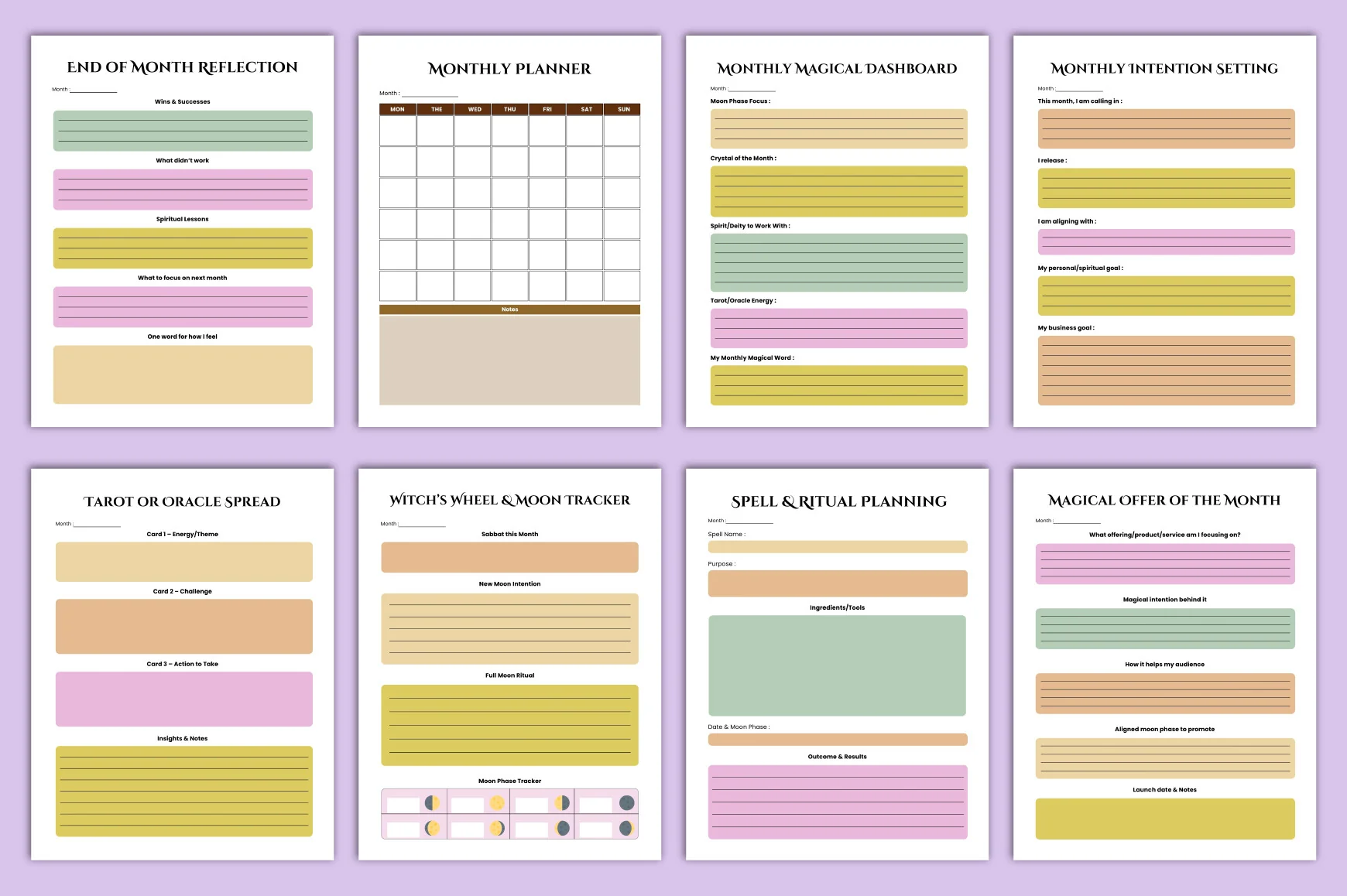 Witchcraft Business Planner - Image 4