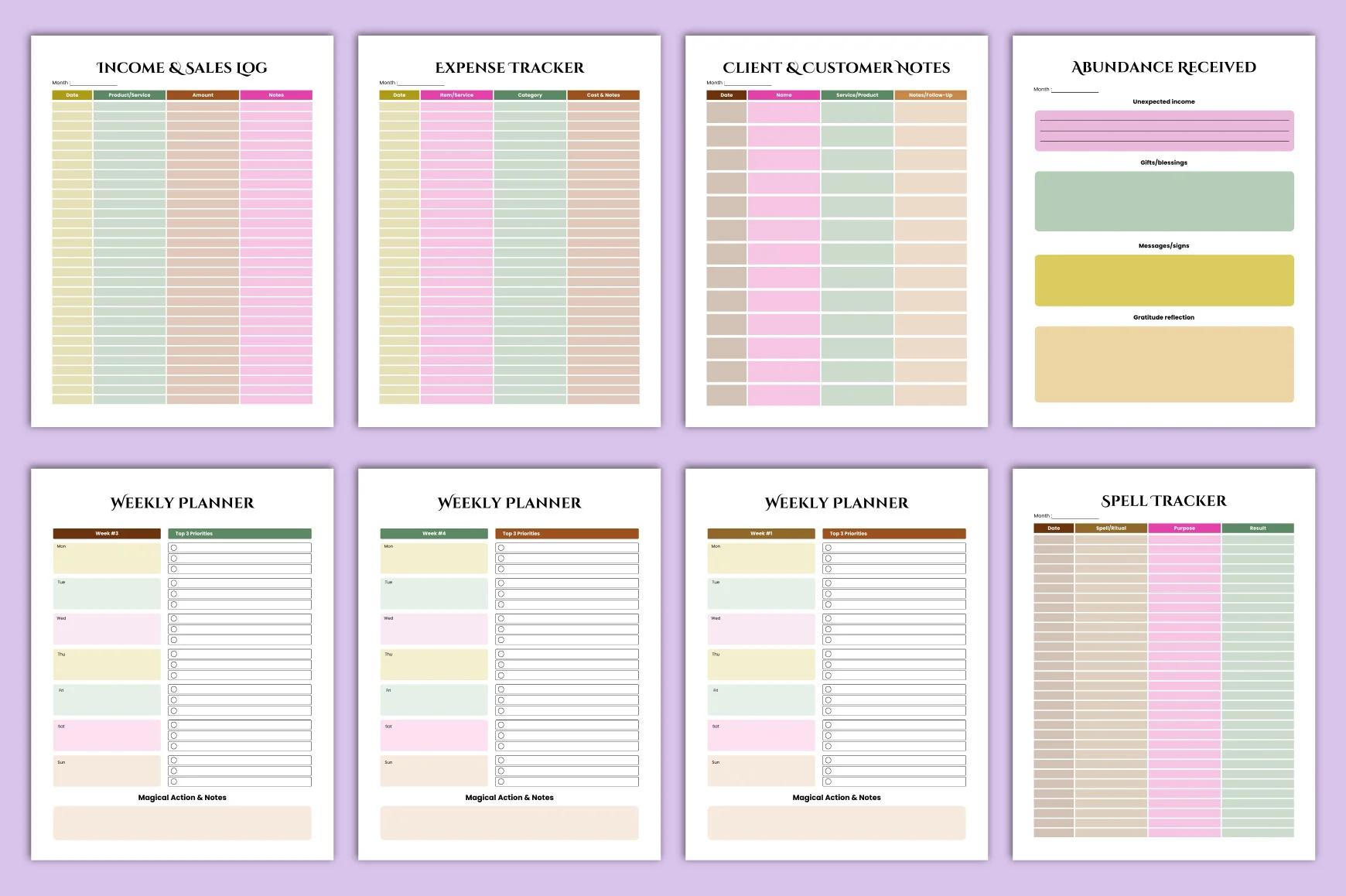 Witchcraft Business Planner - Image 5