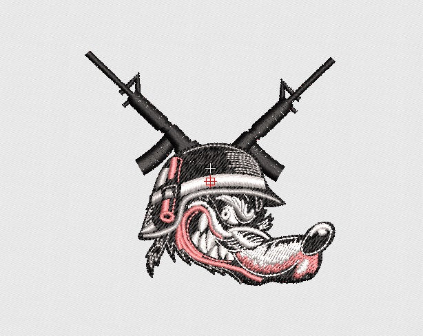 Wolf Embroidery Design