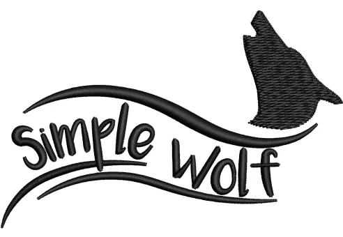 Wolf Embroidery Design