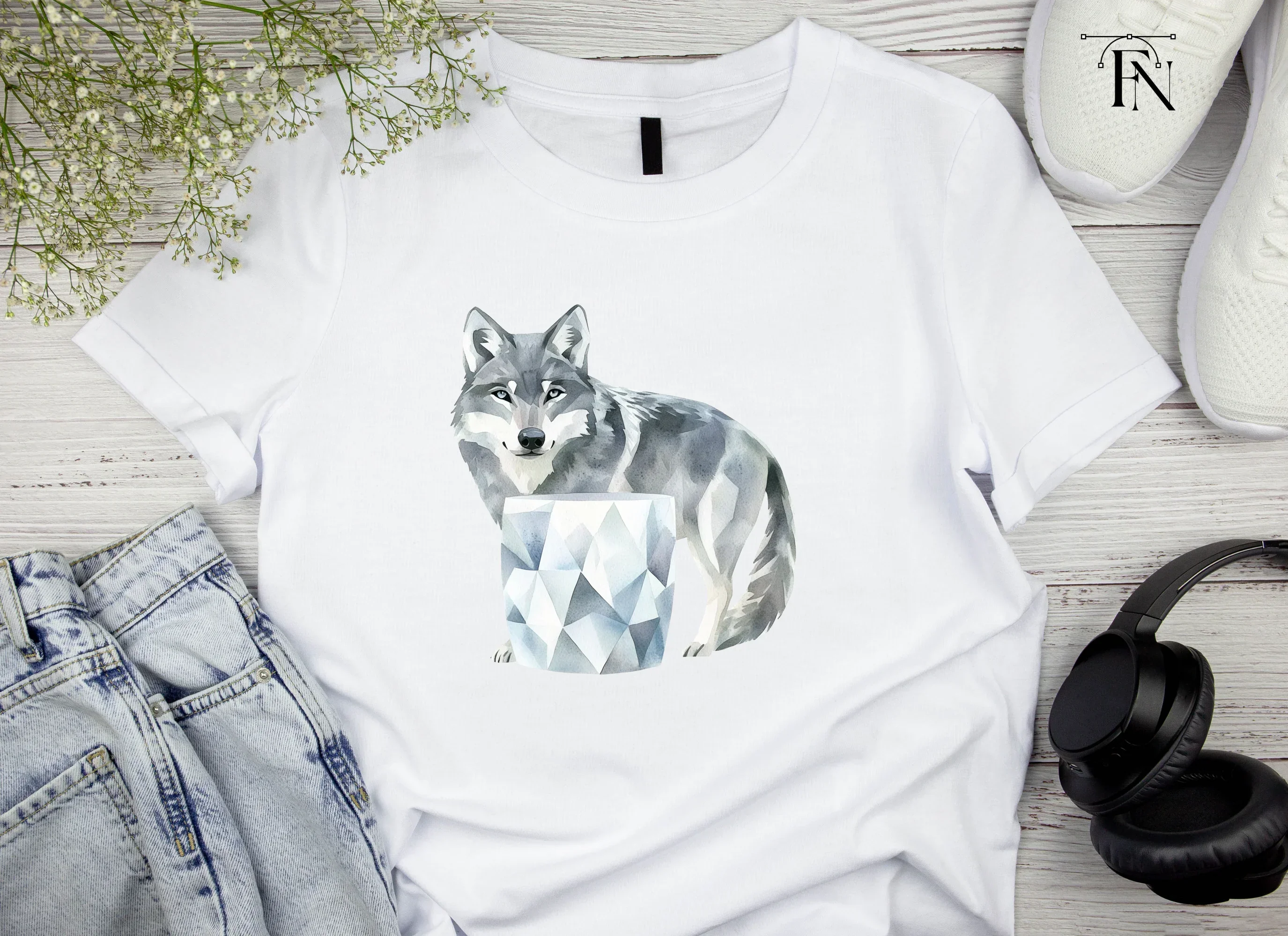 Wolf Ice Clipart Bundle - Image 4