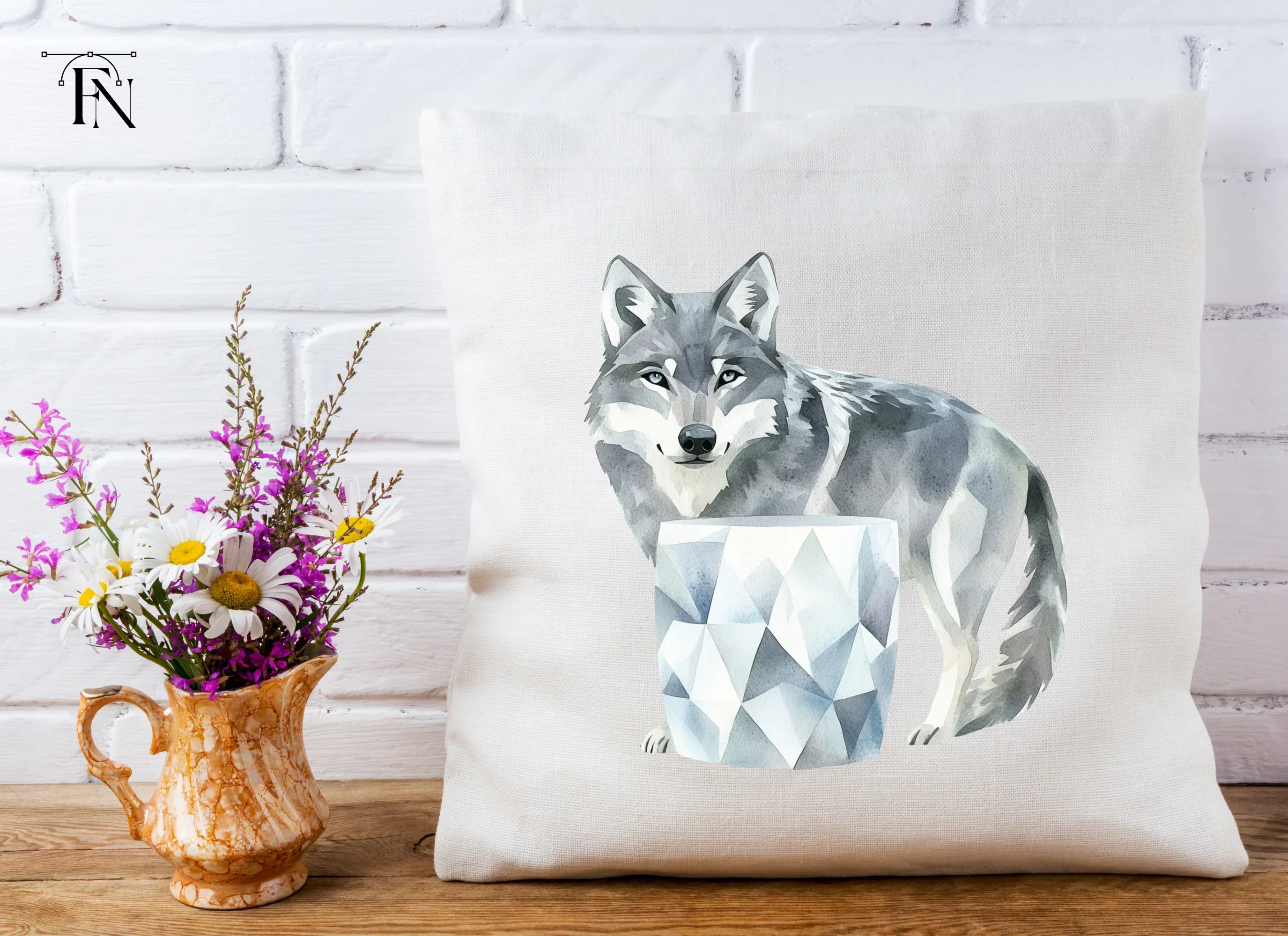 Wolf Ice Clipart Bundle - Image 5