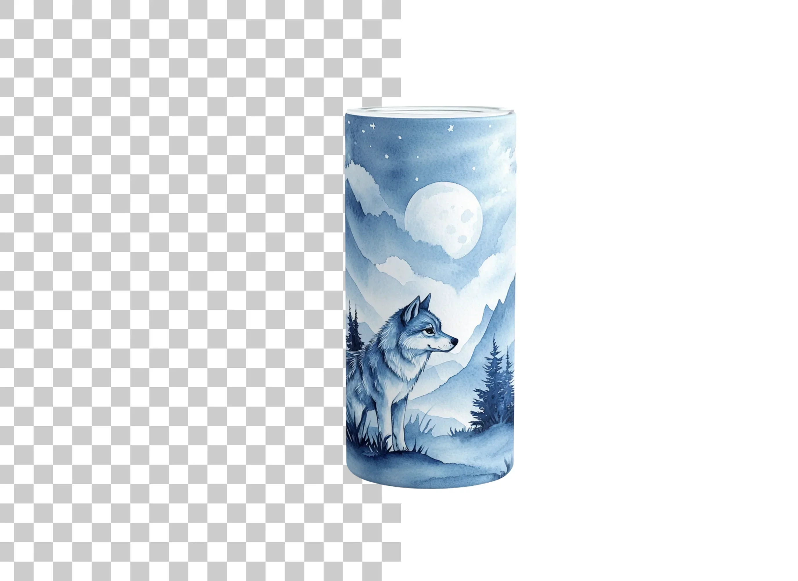 Wolf Moon Tumbler Clipart Bundle - Image 2