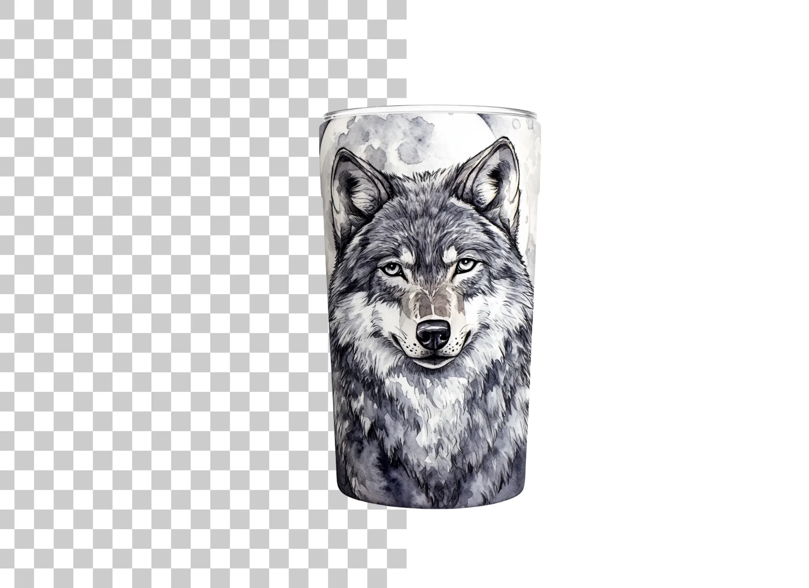 Wolf Tumbler Clipart Bundle - Image 6