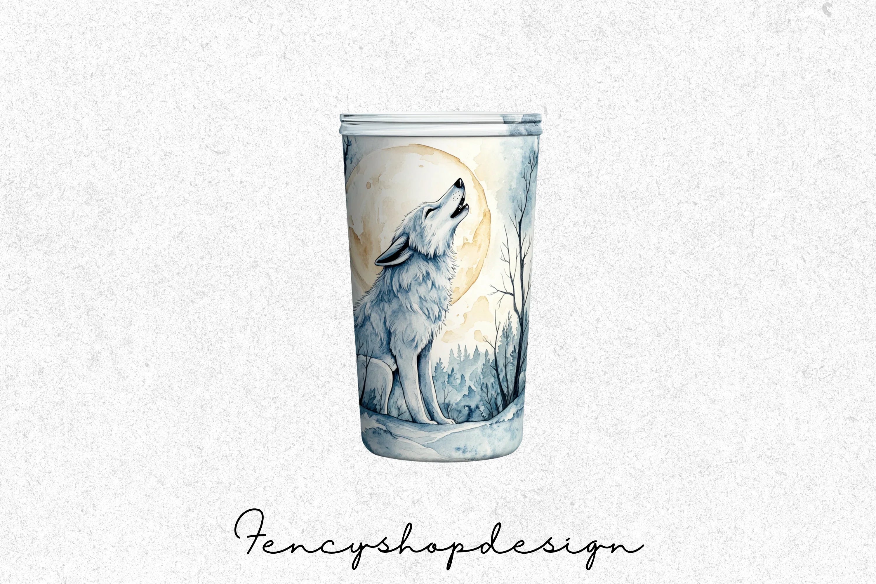 Wolf Tumbler Designs Clipart Bundle - Image 3