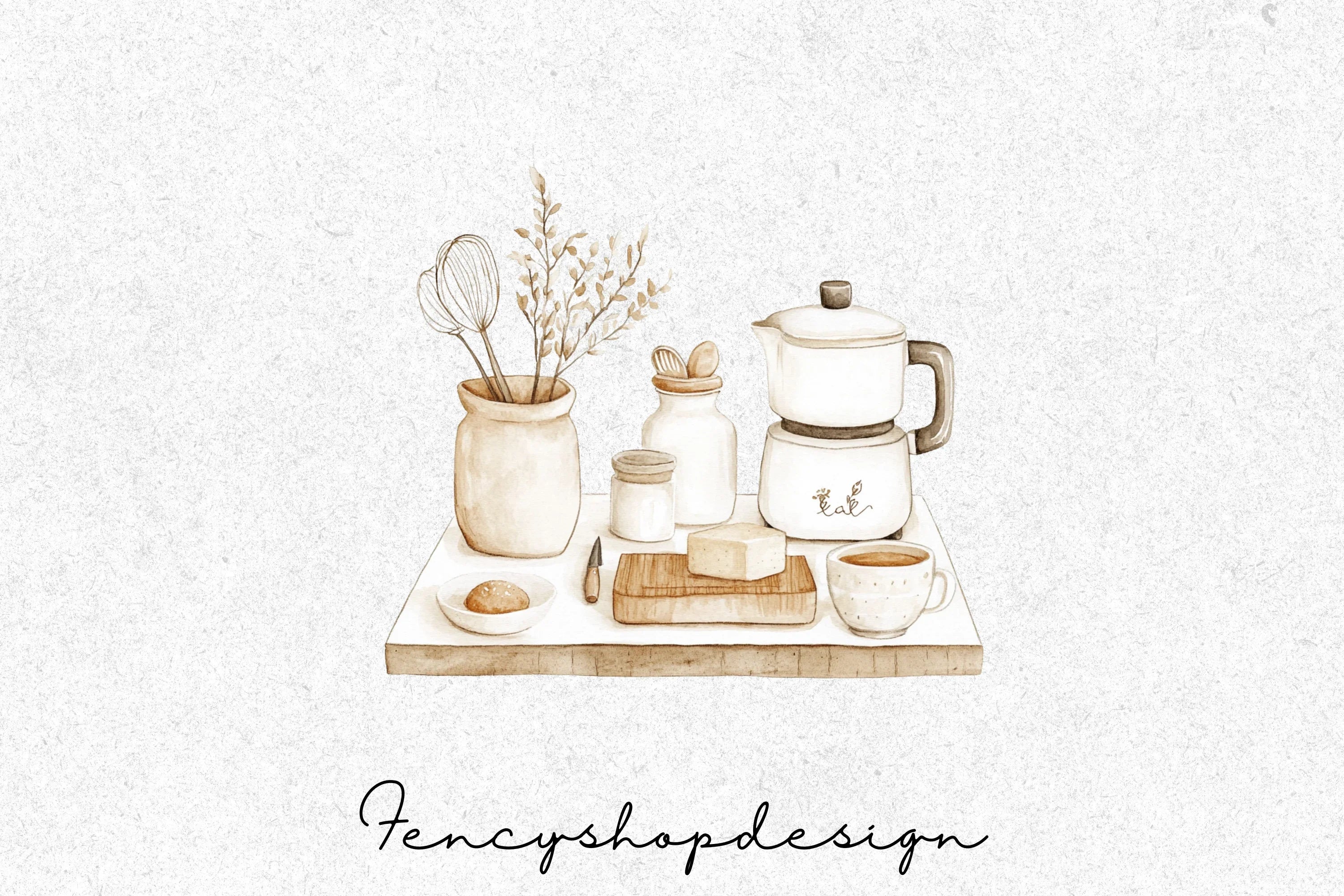 Women Baking Clipart Bundle - Image 6