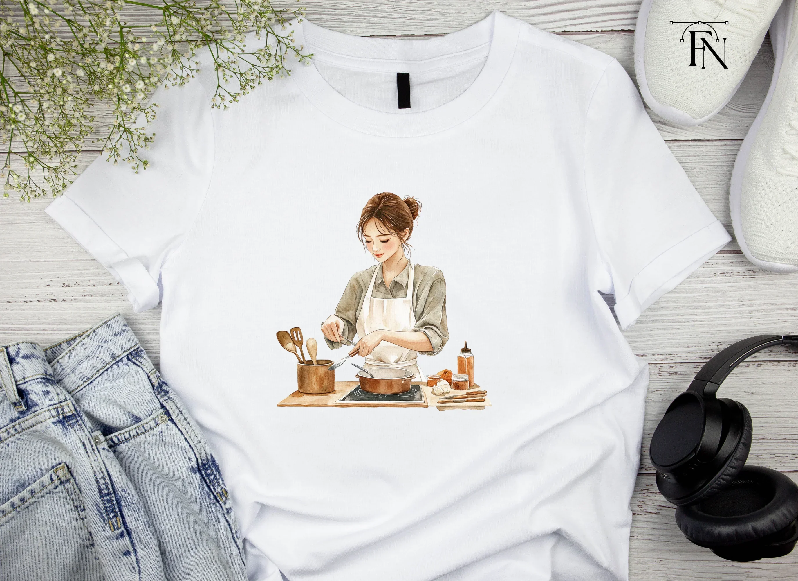 Women Cooking Clipart Bundle - Image 4