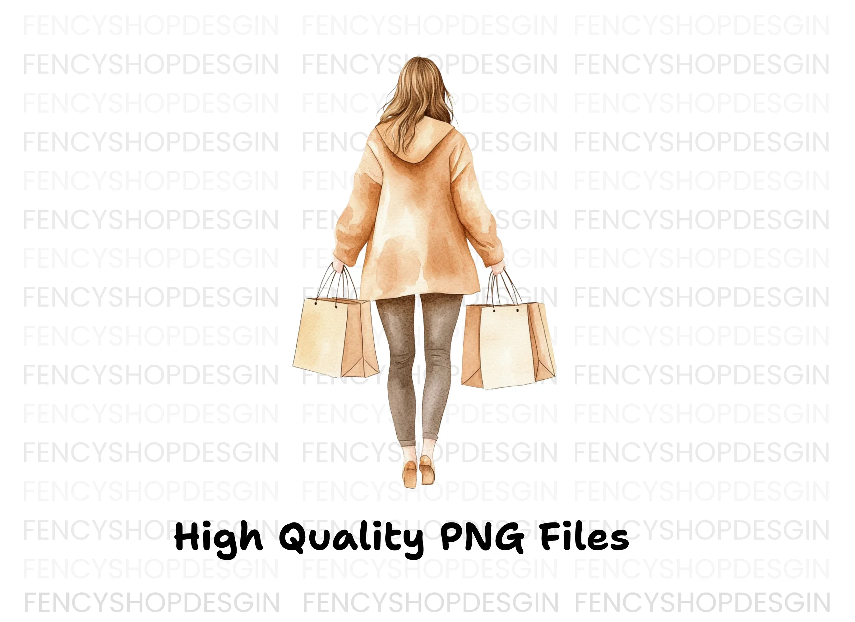 Women's Shopping Clipart Bundle - Image 3