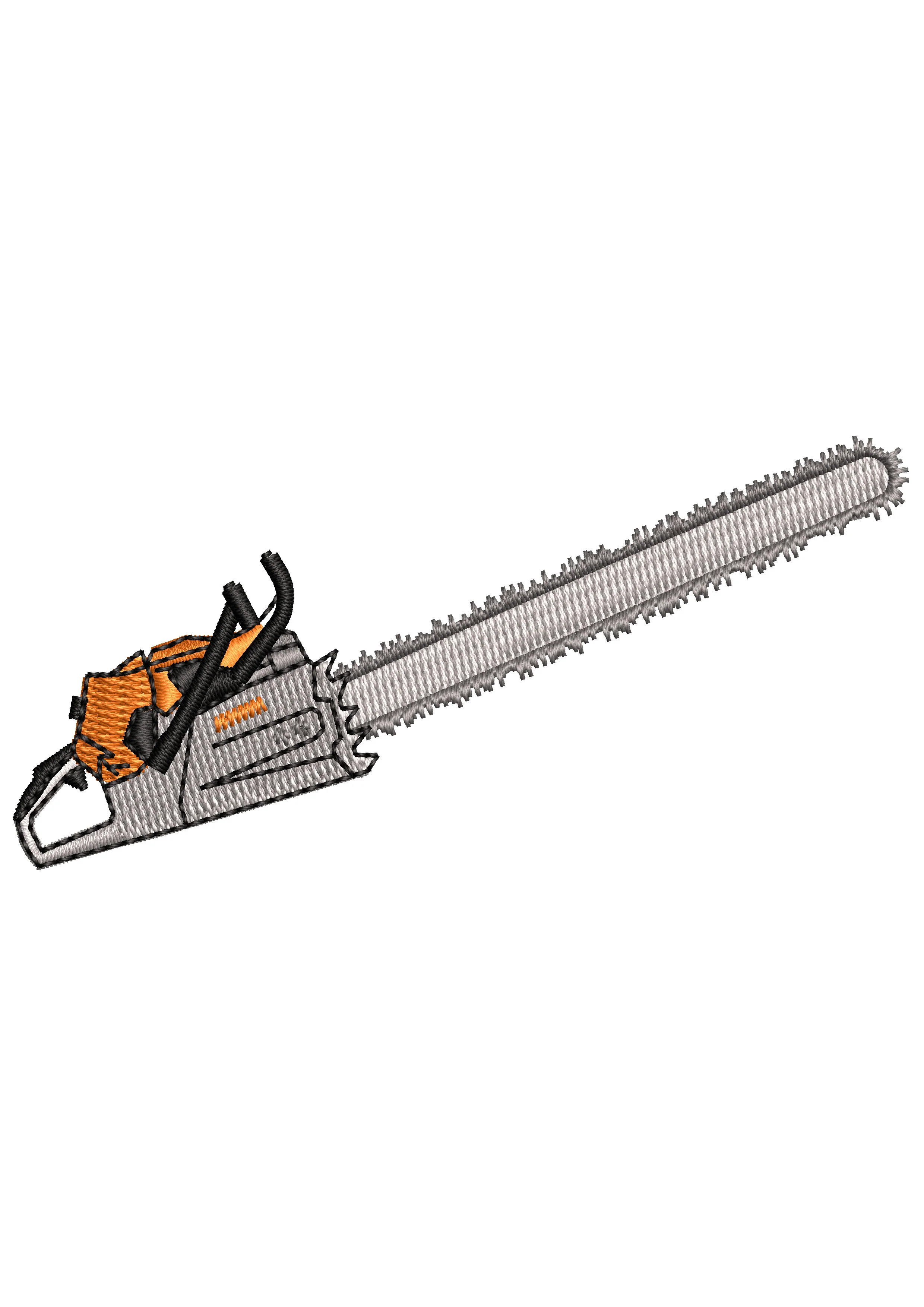 Wood Cutter Embroidery Design