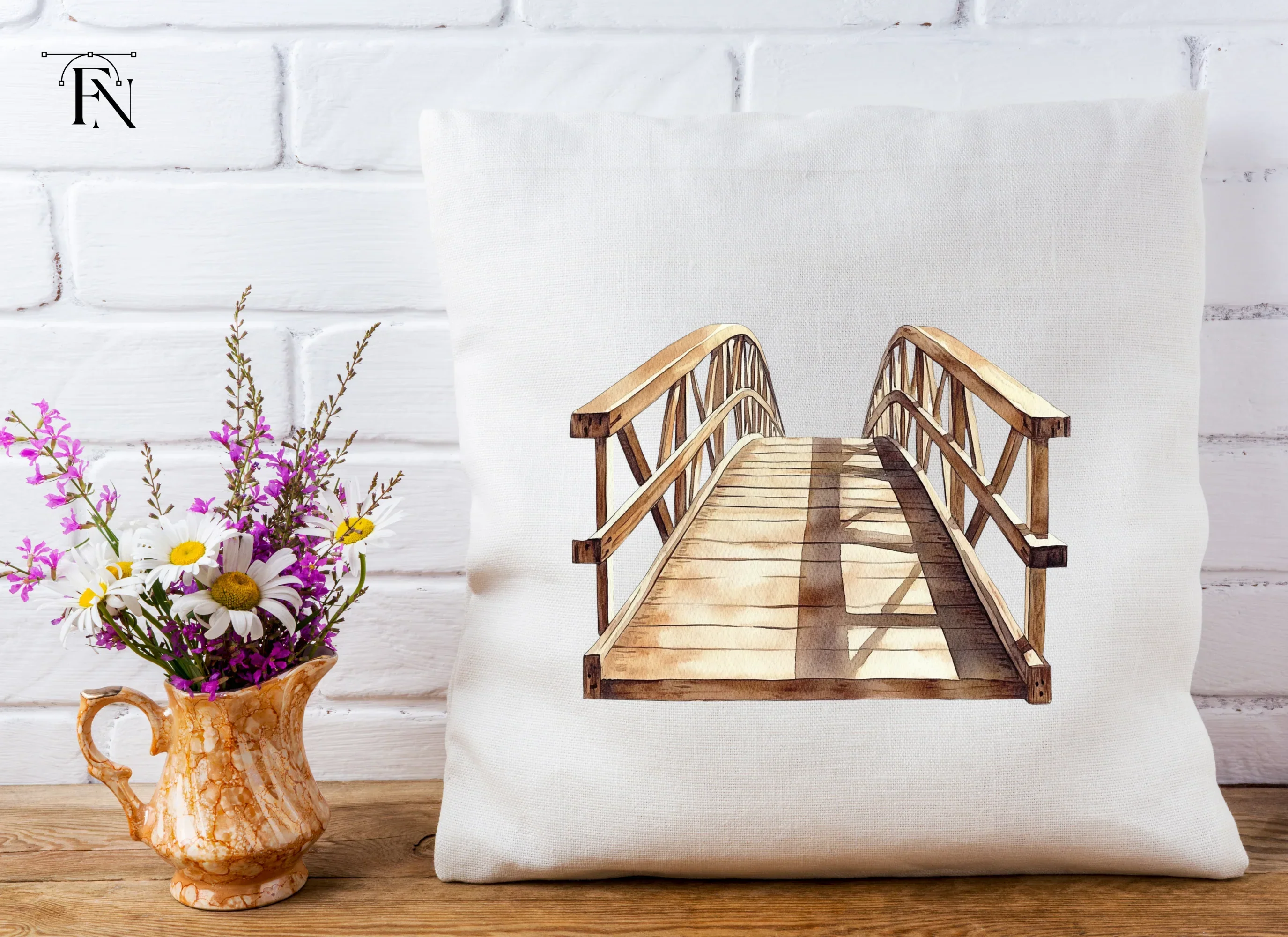 Wooden Bridge Clipart Bundle - Image 5