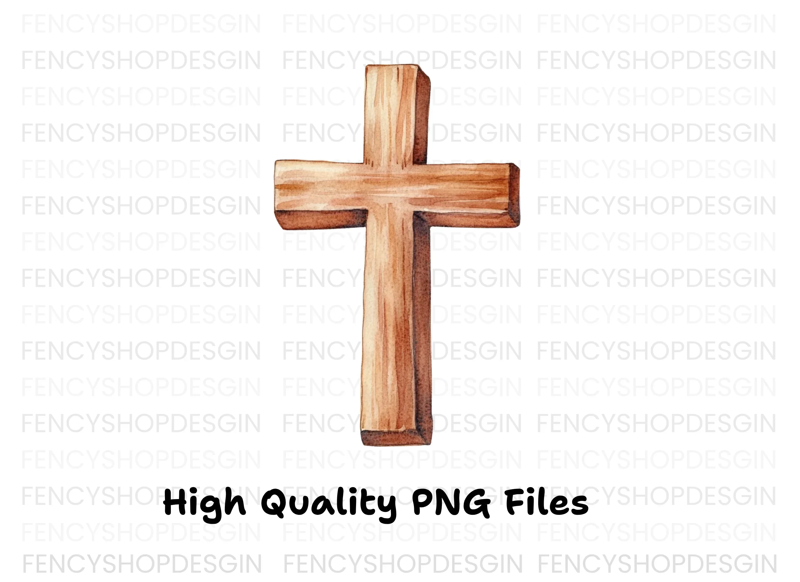 Wooden Crosses Clipart Bundle - Image 3