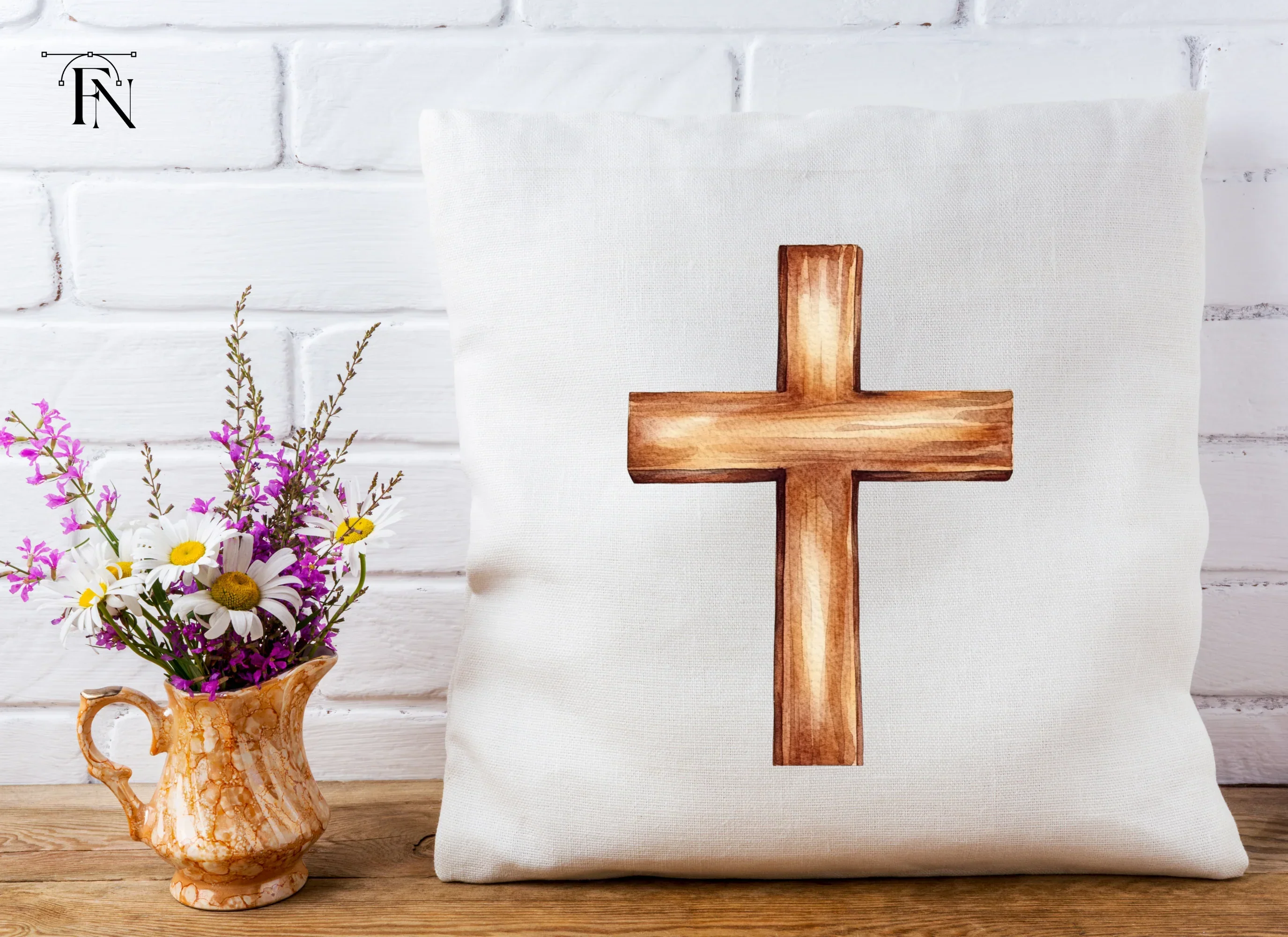 Wooden Crosses Clipart Bundle - Image 5