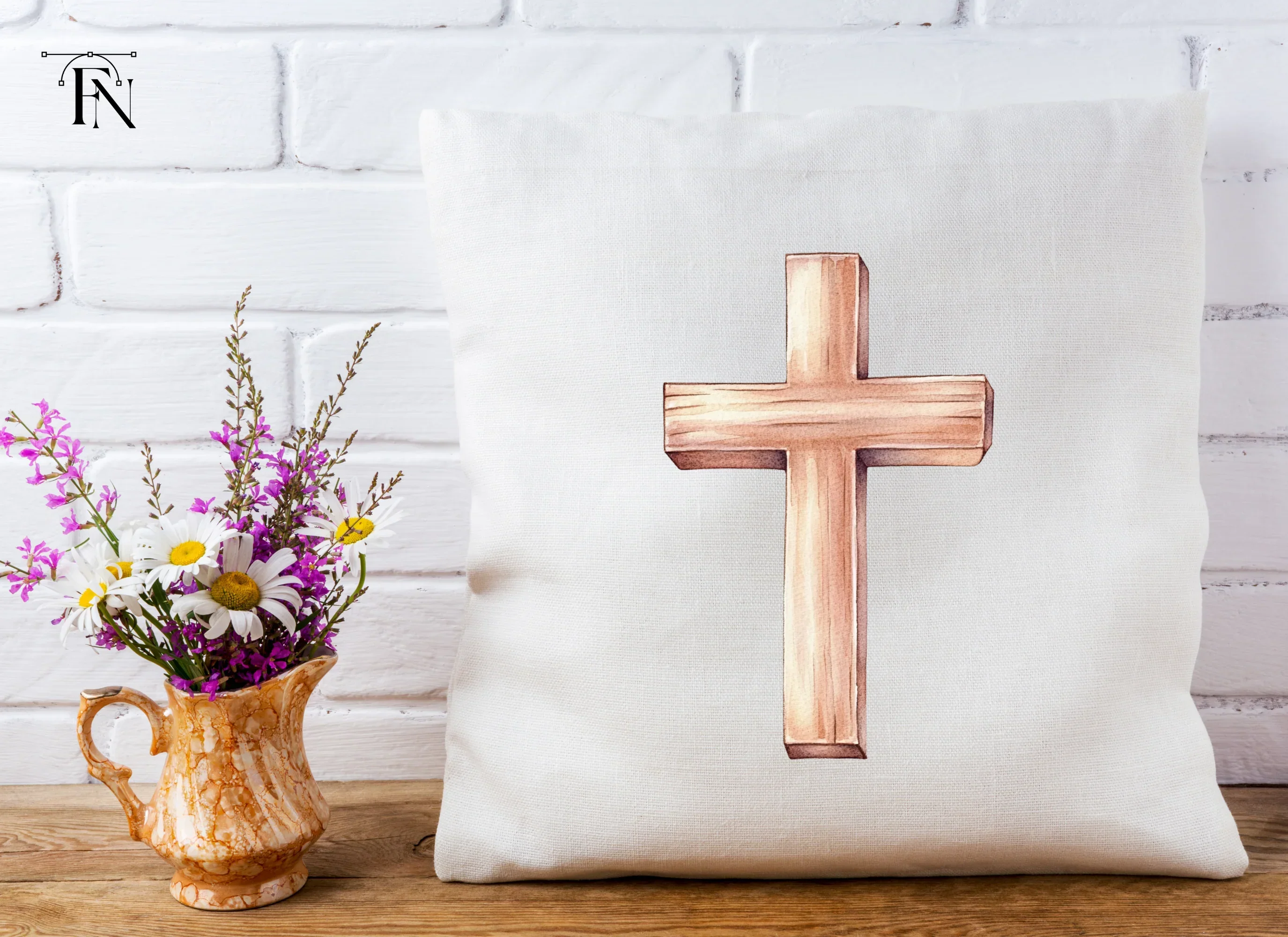 Wooden Crosses Clipart Bundle - Image 5