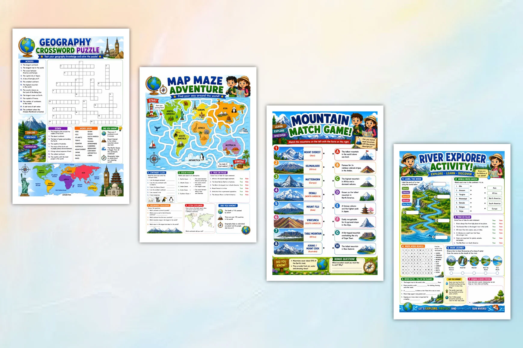 World Explorer Activity For Kids Workbook - Image 3