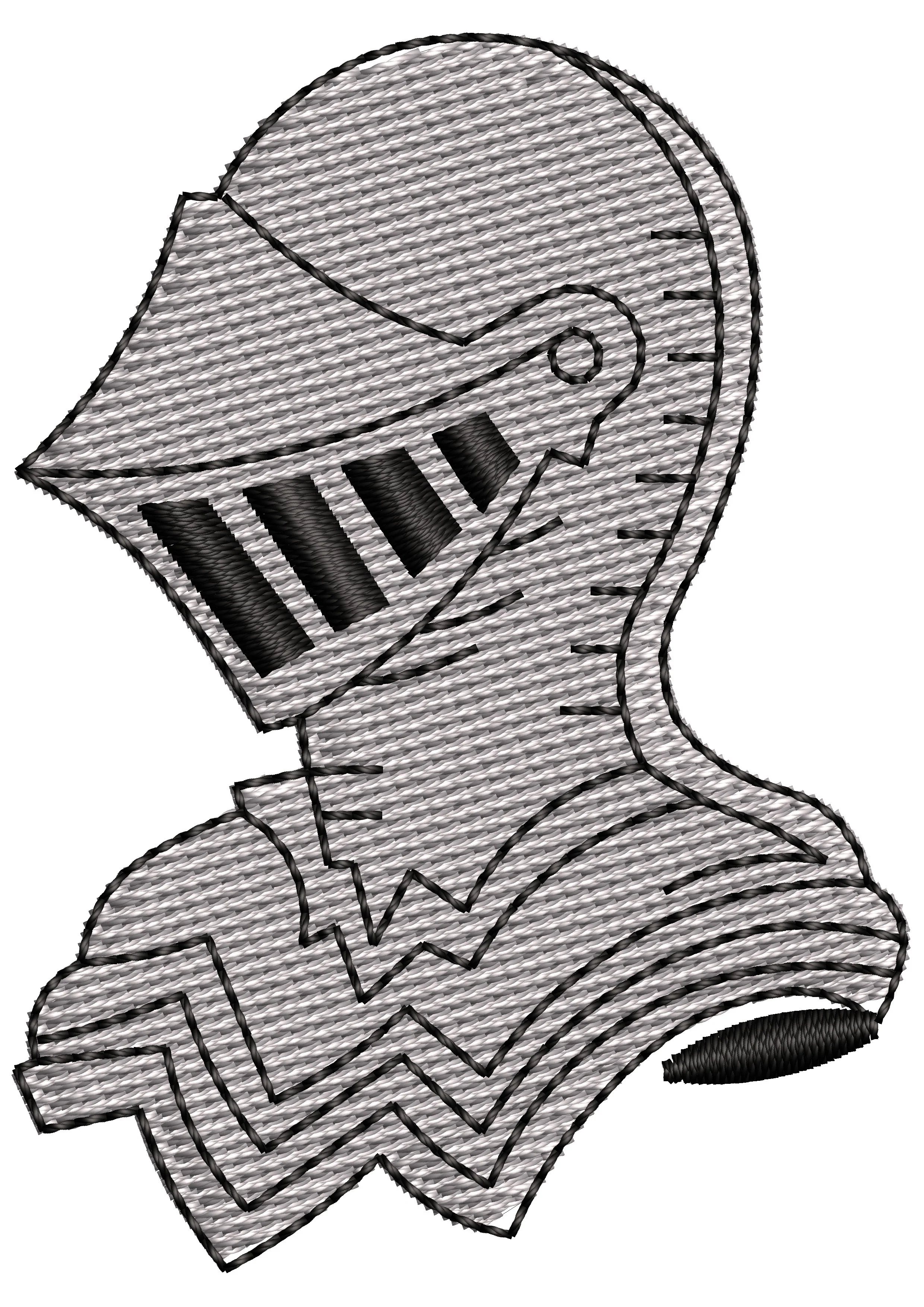 Warrior Suit Embroidery Design