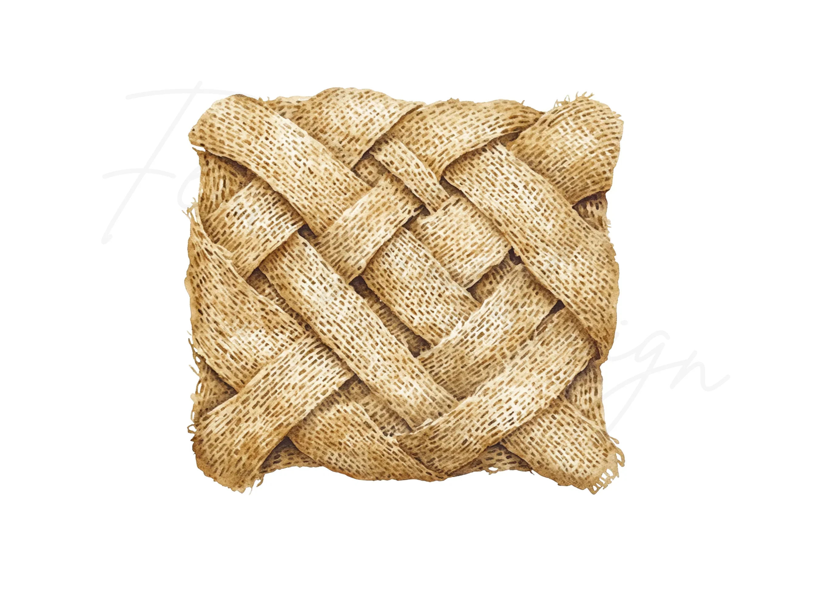Woven Burlap Texture Clipart Bundle - Image 2
