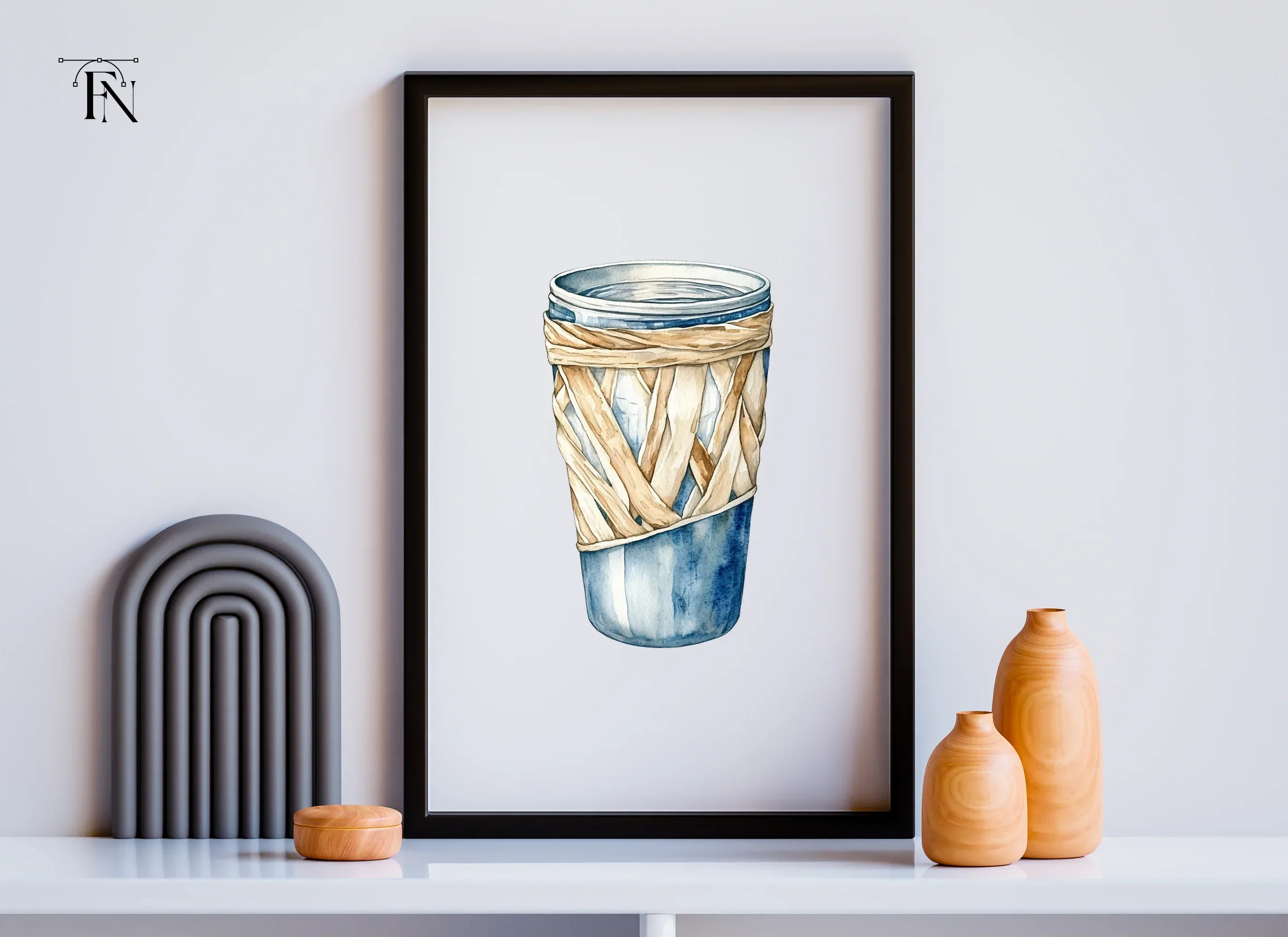 Woven Glass Tumblers Clipart Bundle - Image 5