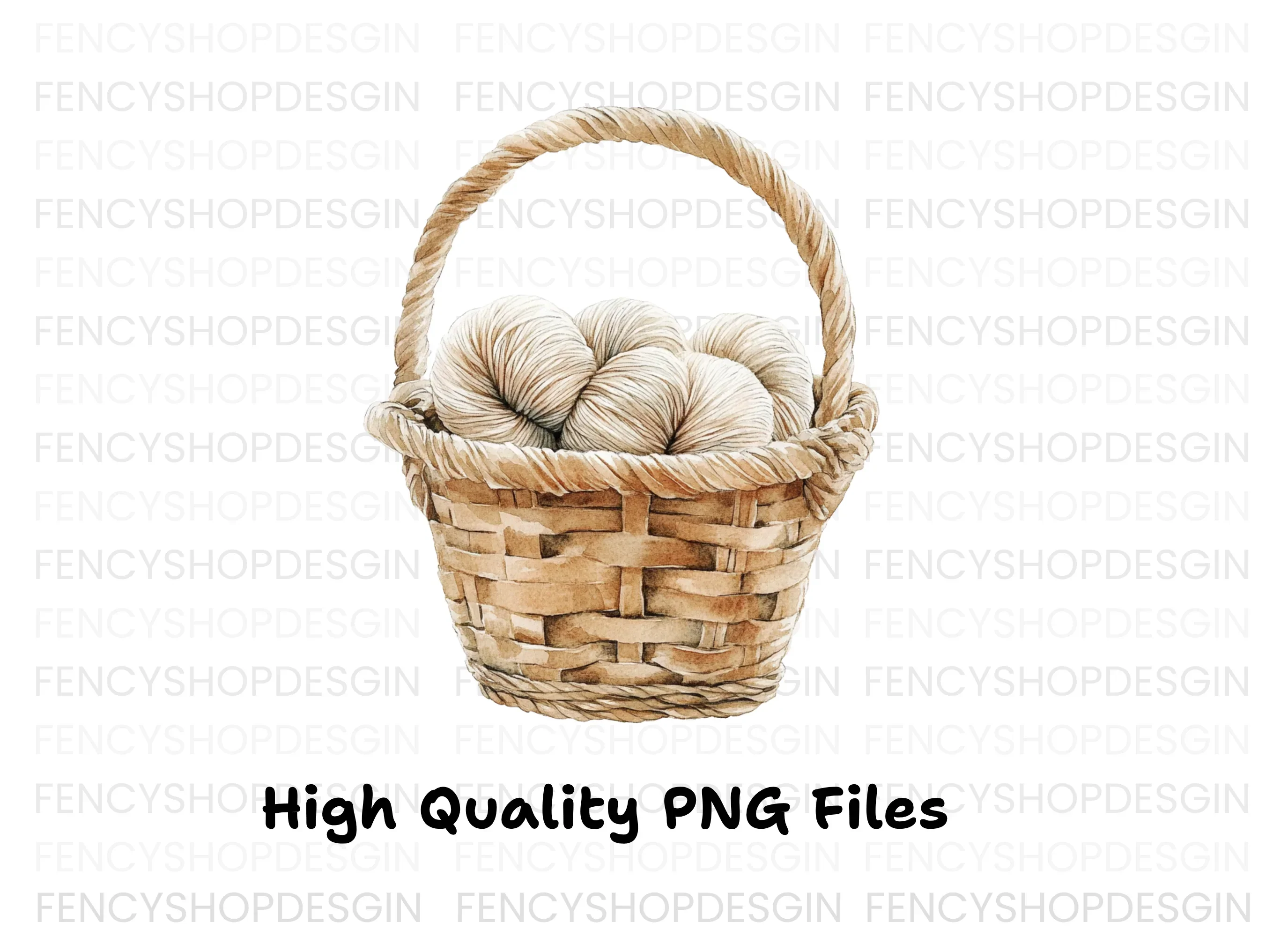 Yarn Baskets Clipart Bundle - Image 3
